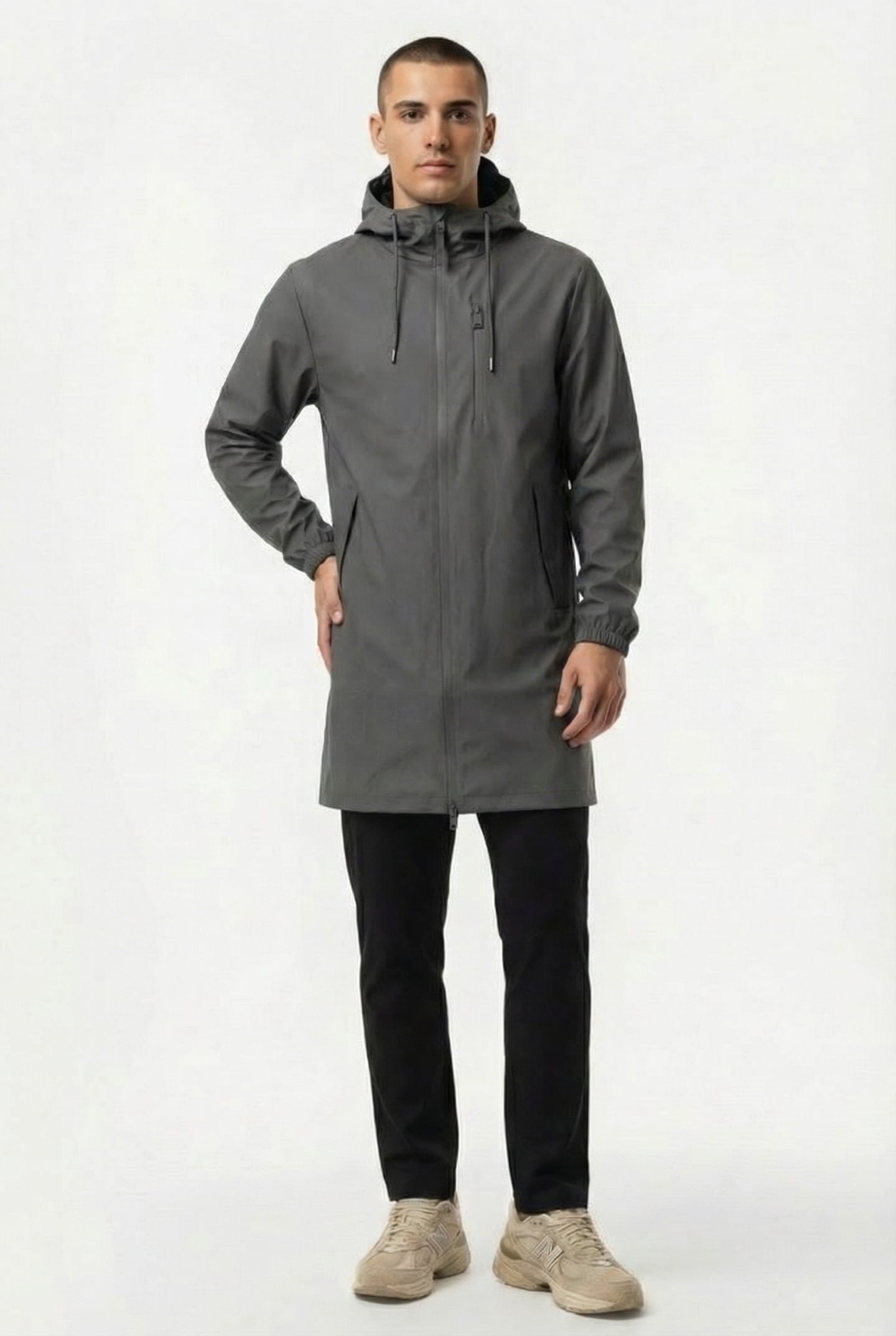 UNISEX LONG STORM BREAKER W3 GREY 4