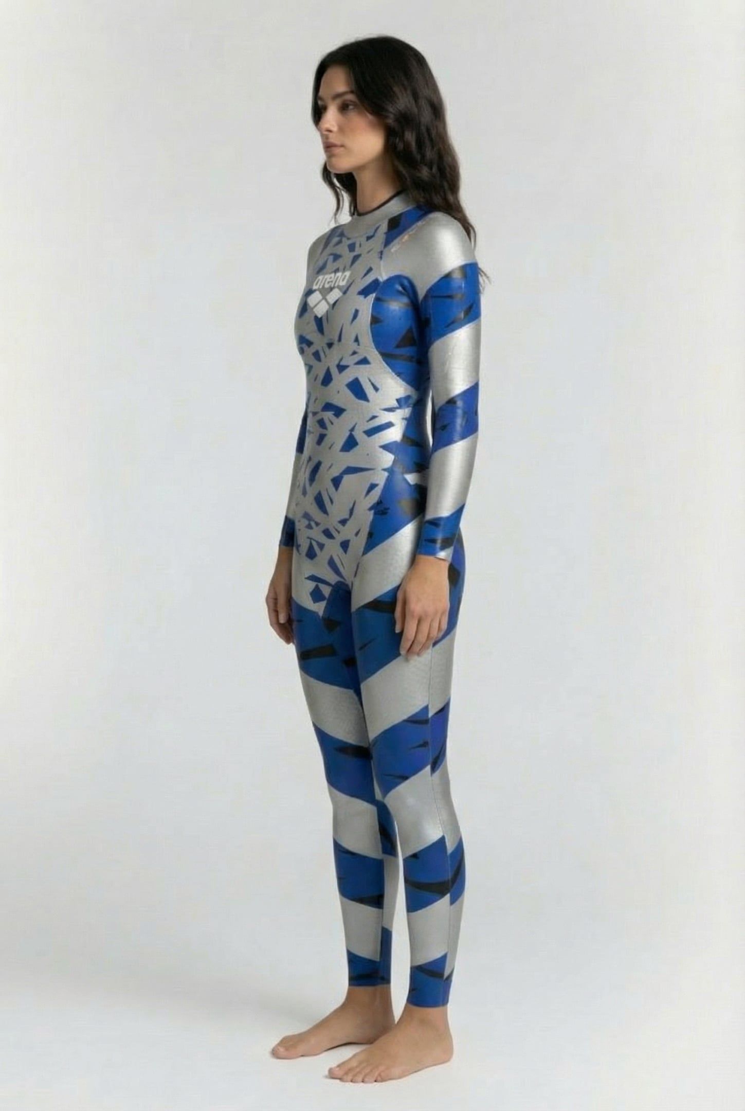 W CARBON WETSUIT SILVER BLUE 3