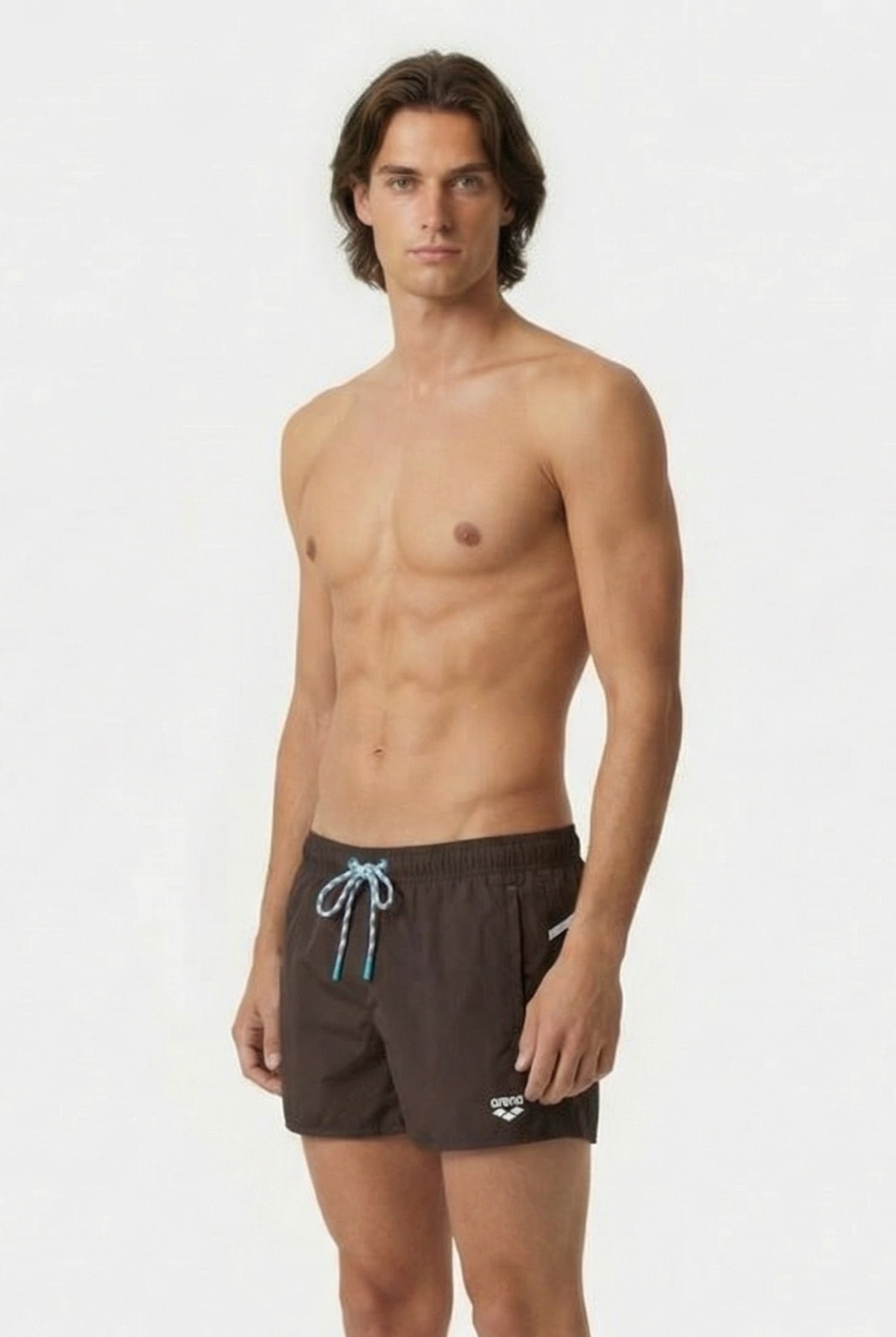 MEN'S ARENA PRO-FILE BEACH X-SHORT SEPIA-WHITE-SALMON PINK-C 3