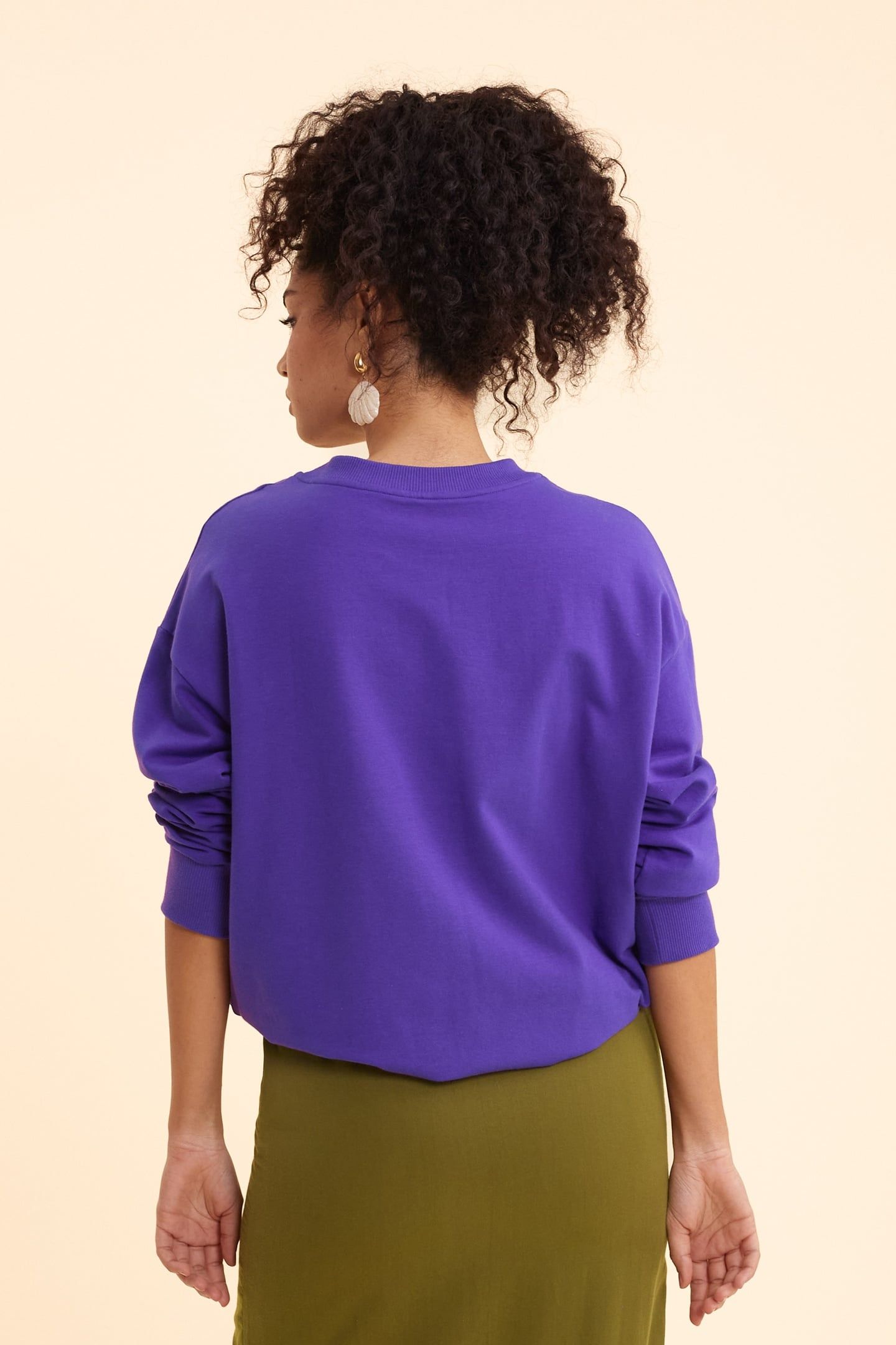 PURPLE MESSAGE SWEATSHIRT INK 4