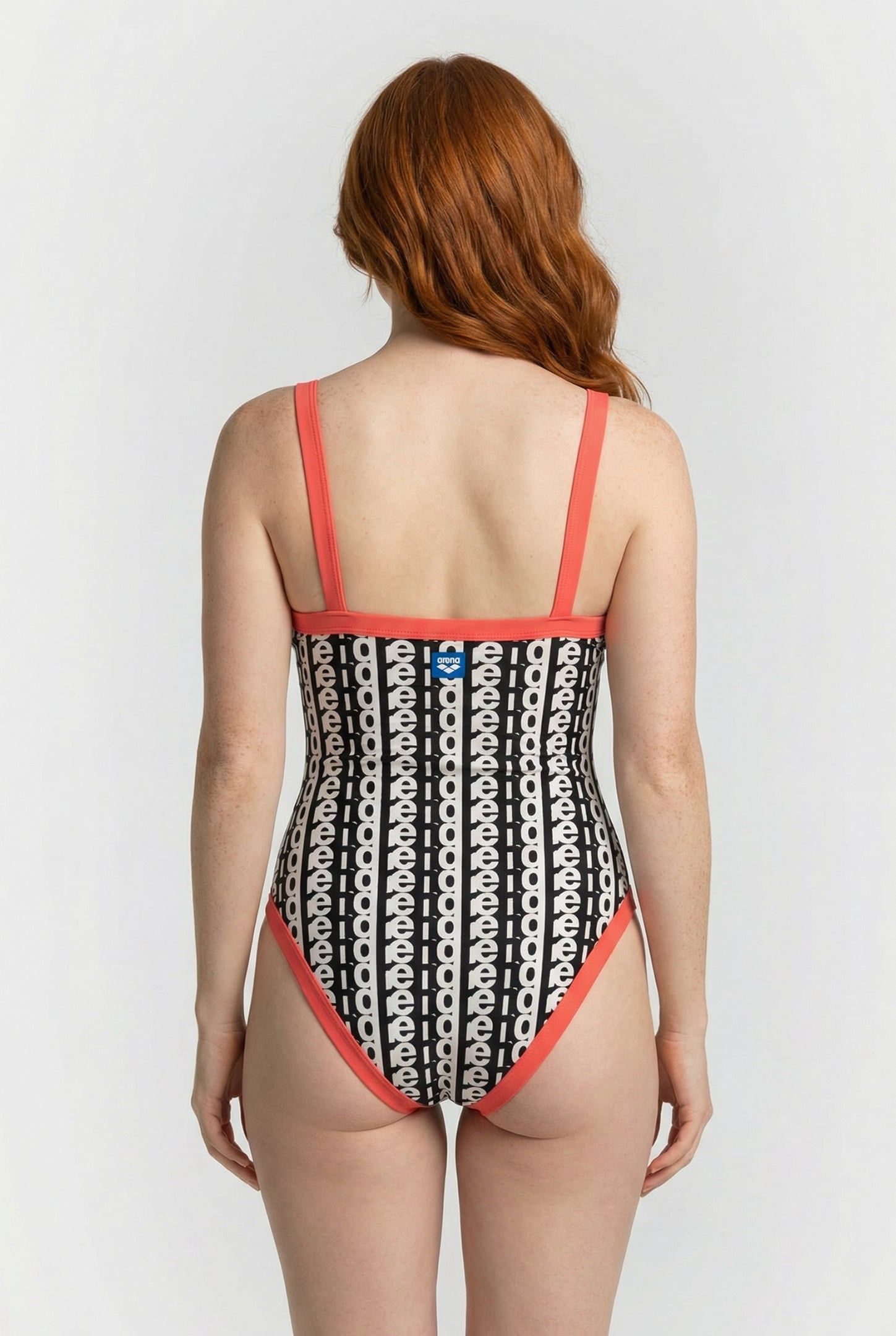 WOMEN'S ARENA MONOGRAM SWIMSUIT U BACK WHITE MULTI-CALYPSO C 2