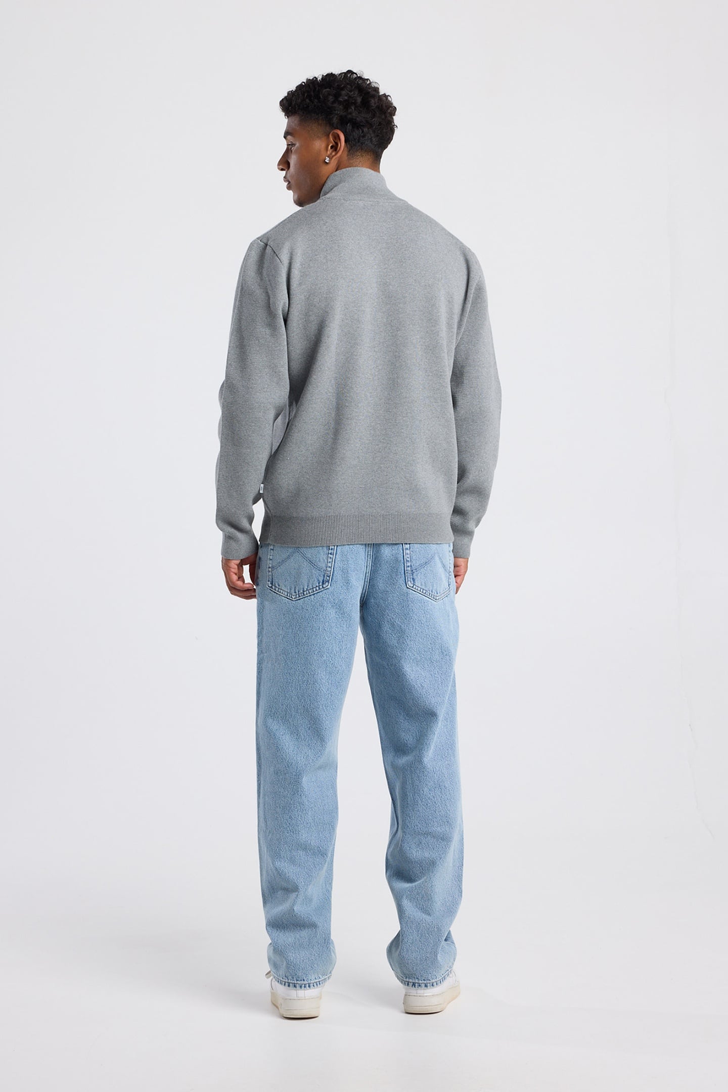 KONRAD HALFZIP DARK GREY MELANGE 2