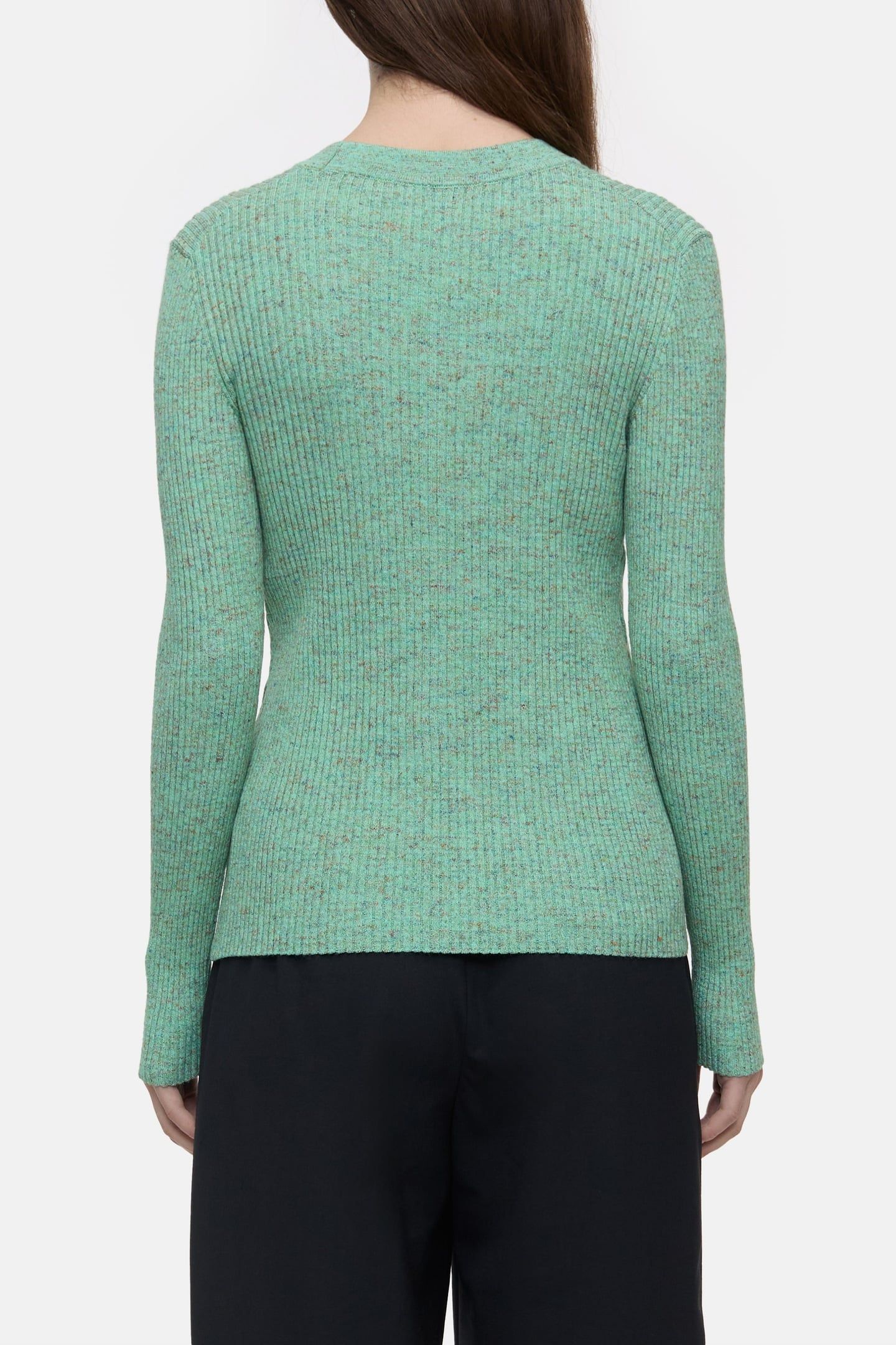 V NECK HENLEY KNITS GREEN KICK 3