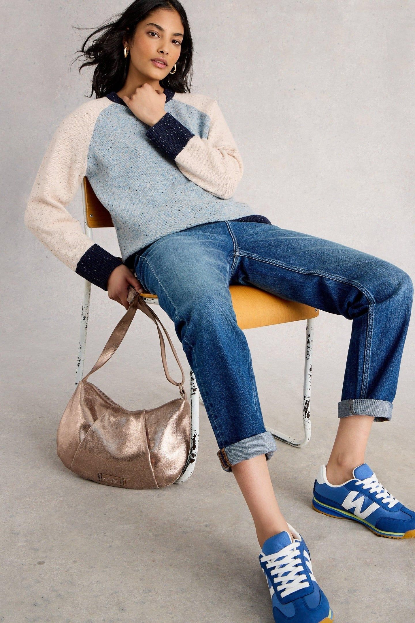 COLOURBLOCK NEP JUMPER BLUE MULTI 5
