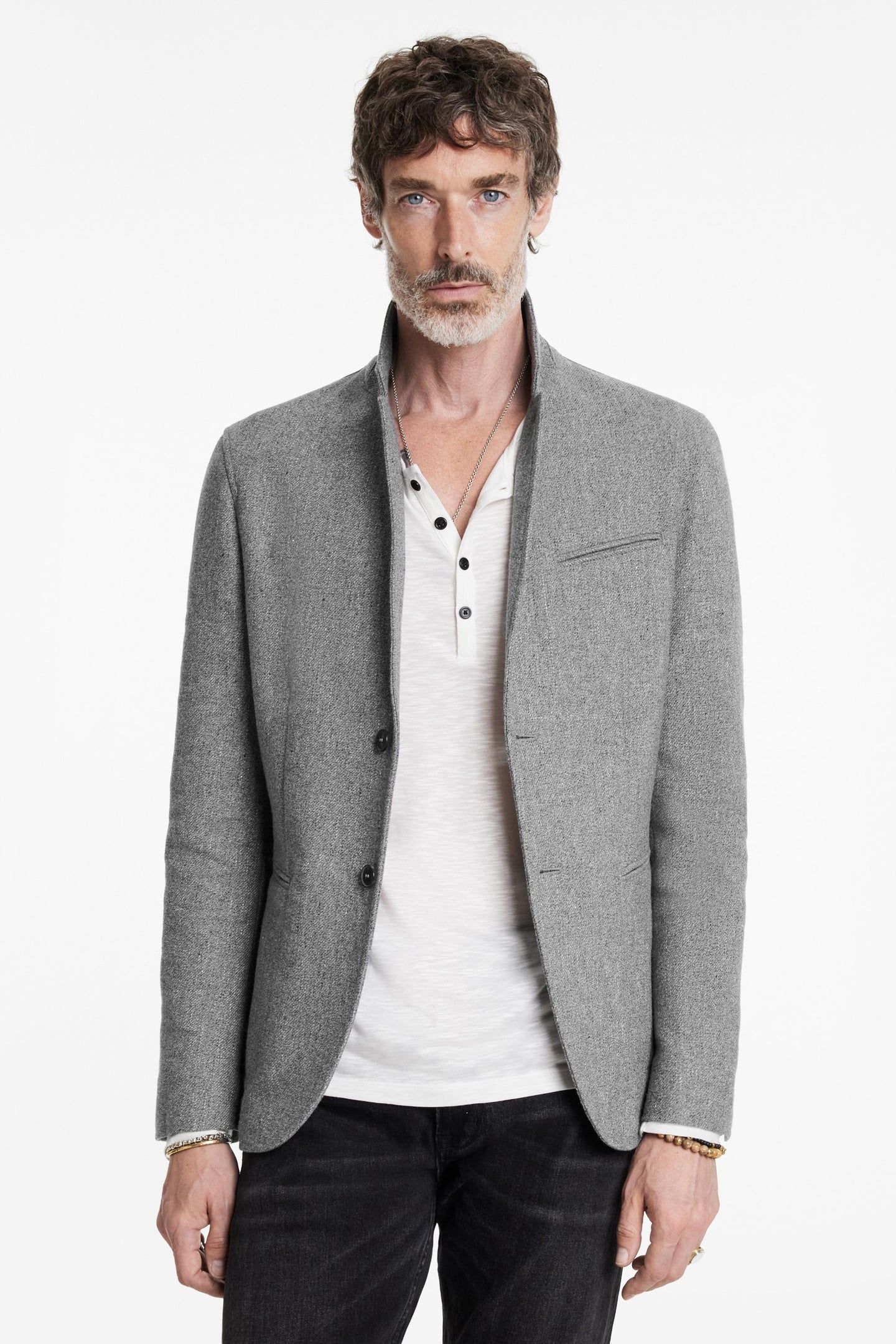ALLEN JACKET - SLIM FIT NOTCH LAPEL JACK TEA STAIN 1