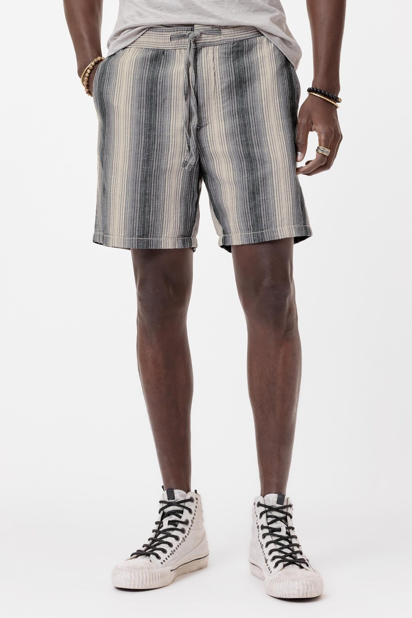 DAVID DRAW STRING SHORTS WITH BACK PATCH MOSS 1