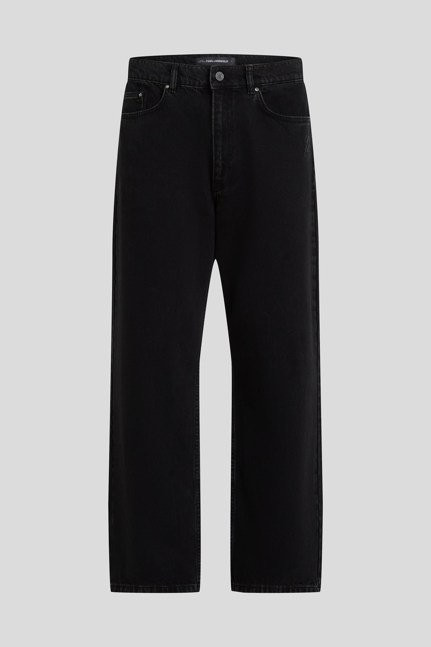 WASHED GREY KL RELAX STRAIGHT LEG JEANS 4
