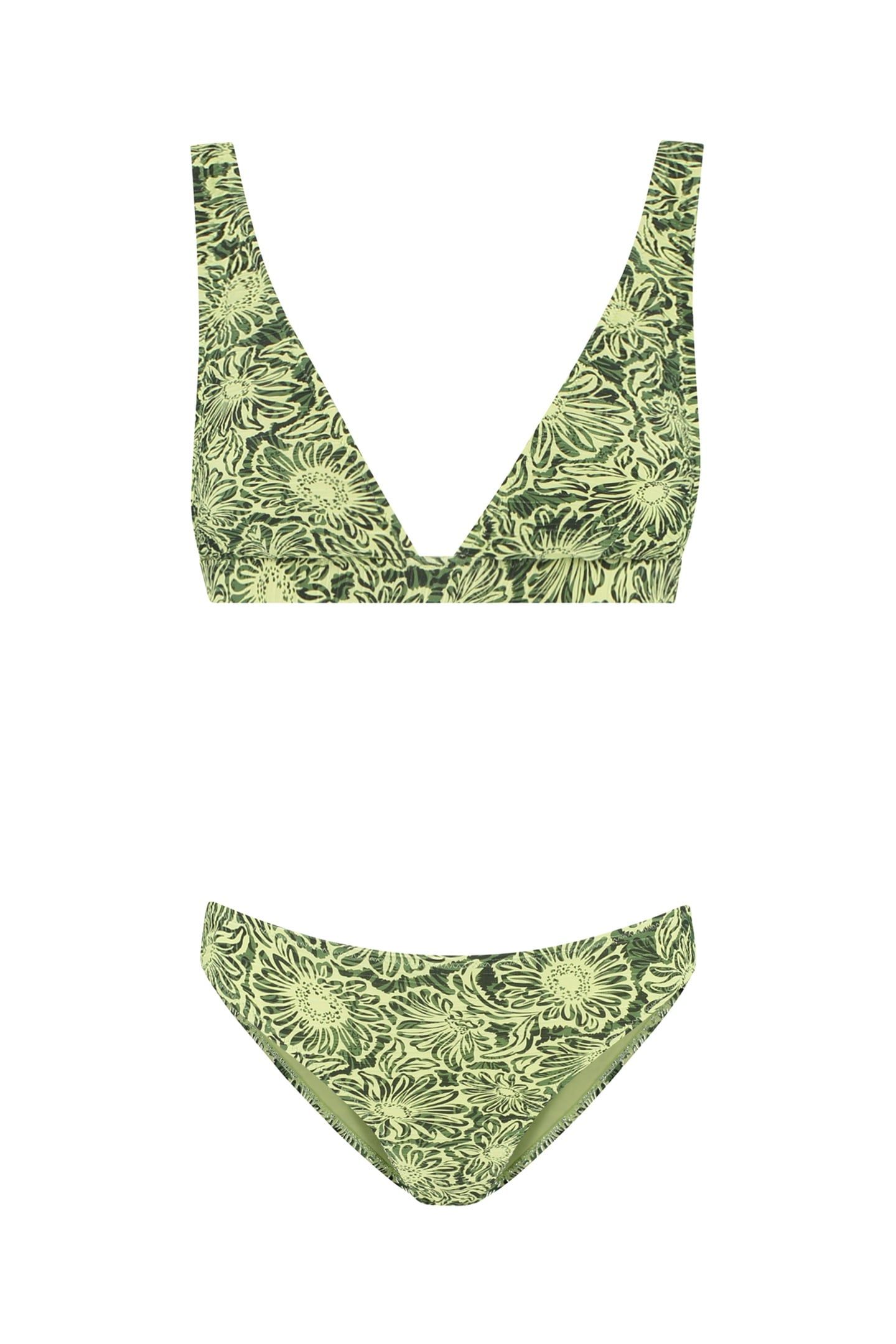 AMY BIKINI SET DAISY BOUQUET GREEN DAISY BOUQUET 5