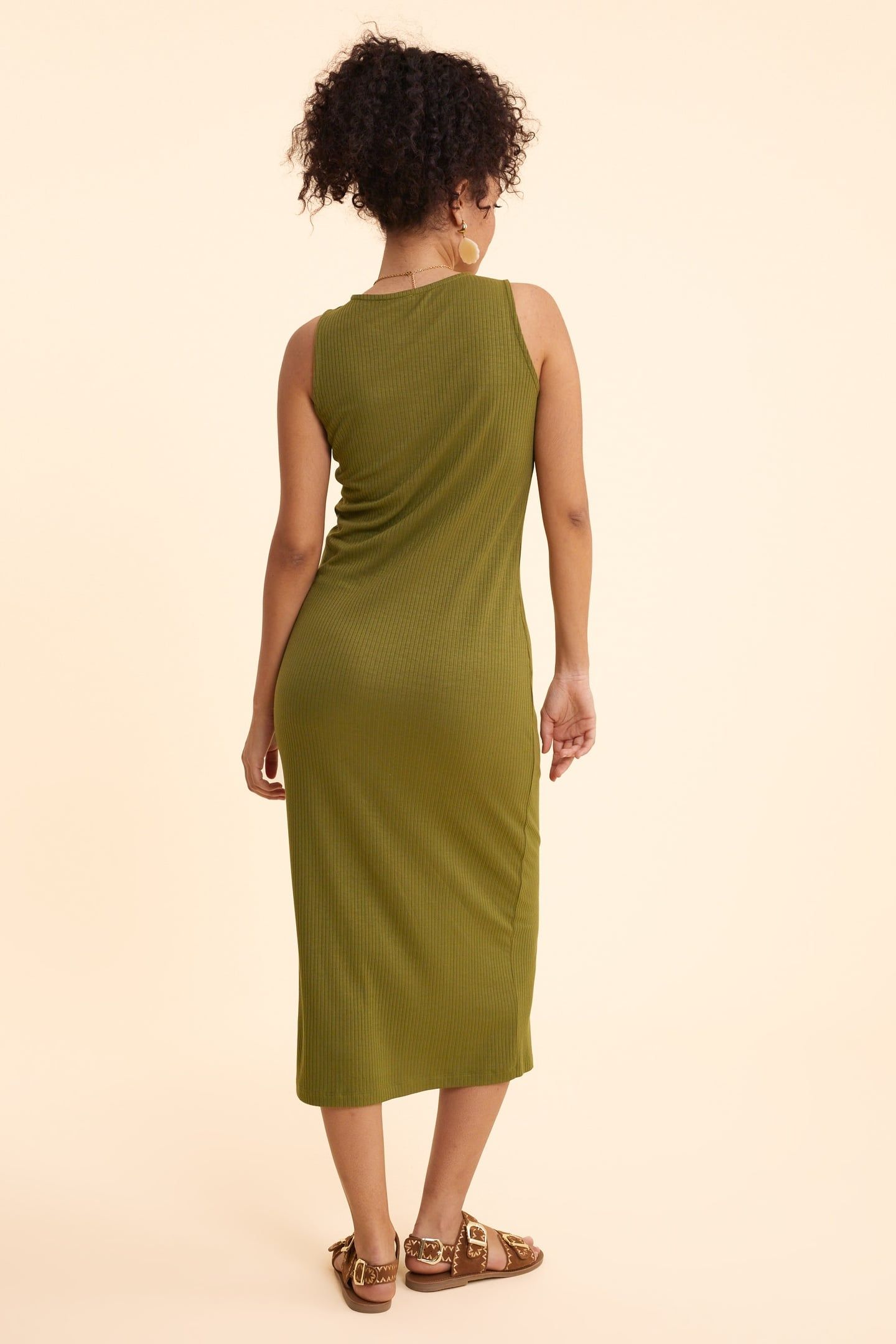 KHAKI TUBE DRESS KHAKI 5