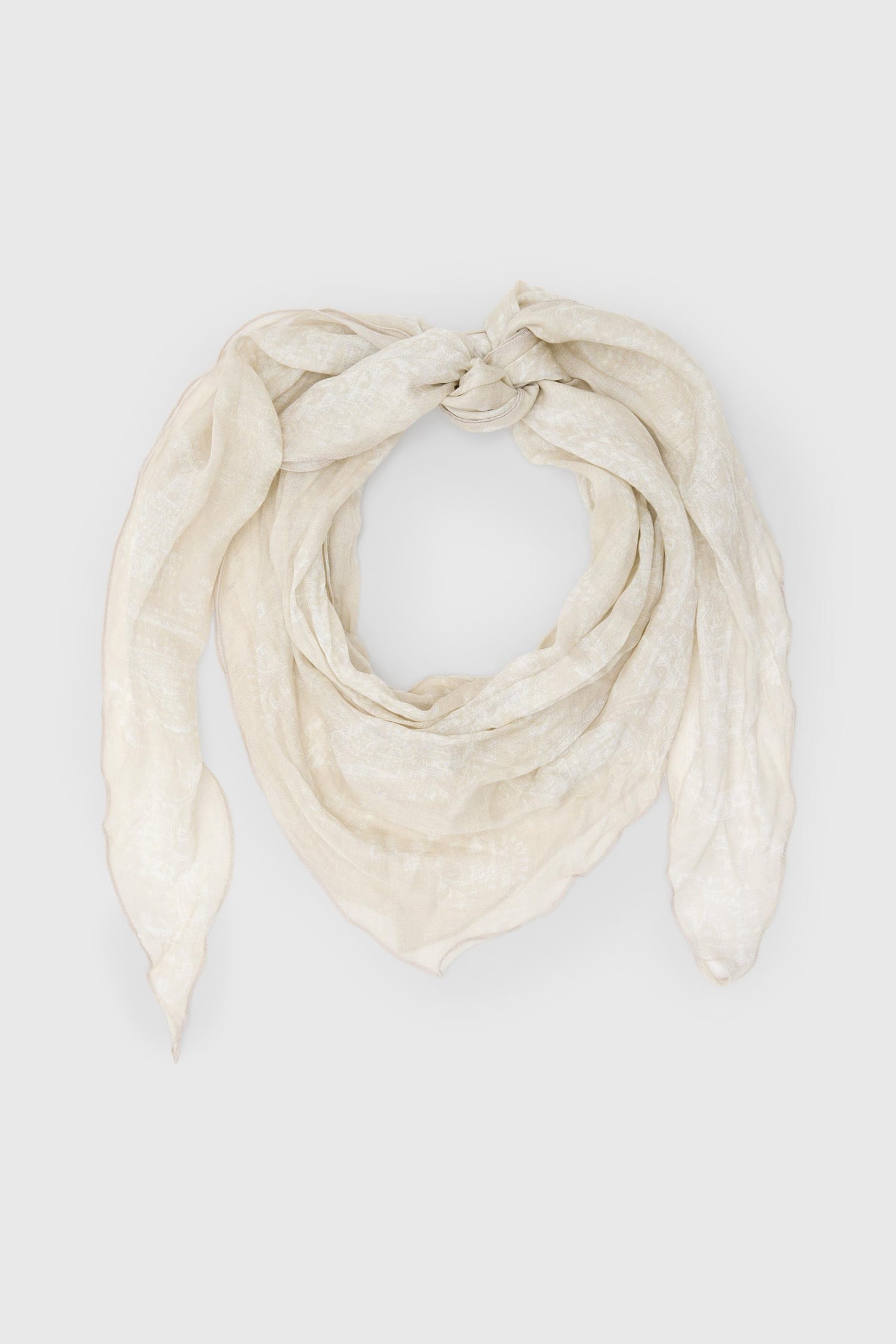 PAISLEY MOTIF DIAMOND SCARF CHALK 2