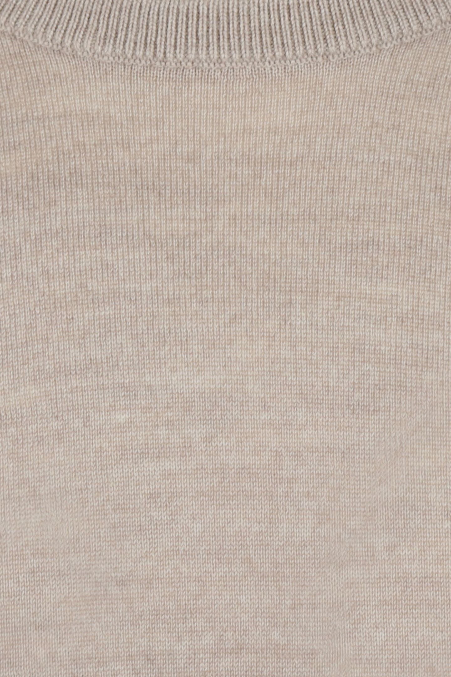 EXTRA FINE MERINO C-NECK SWEATER SAND 3