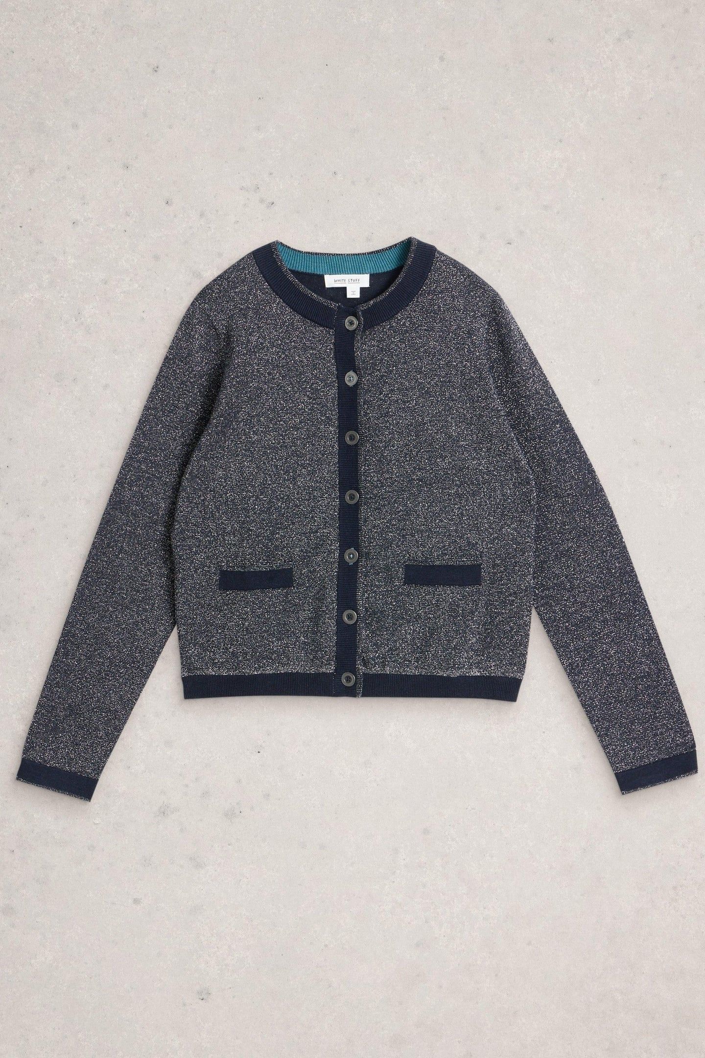 CHARLOTTE SPARKLE CARDI DARK NAVY 2