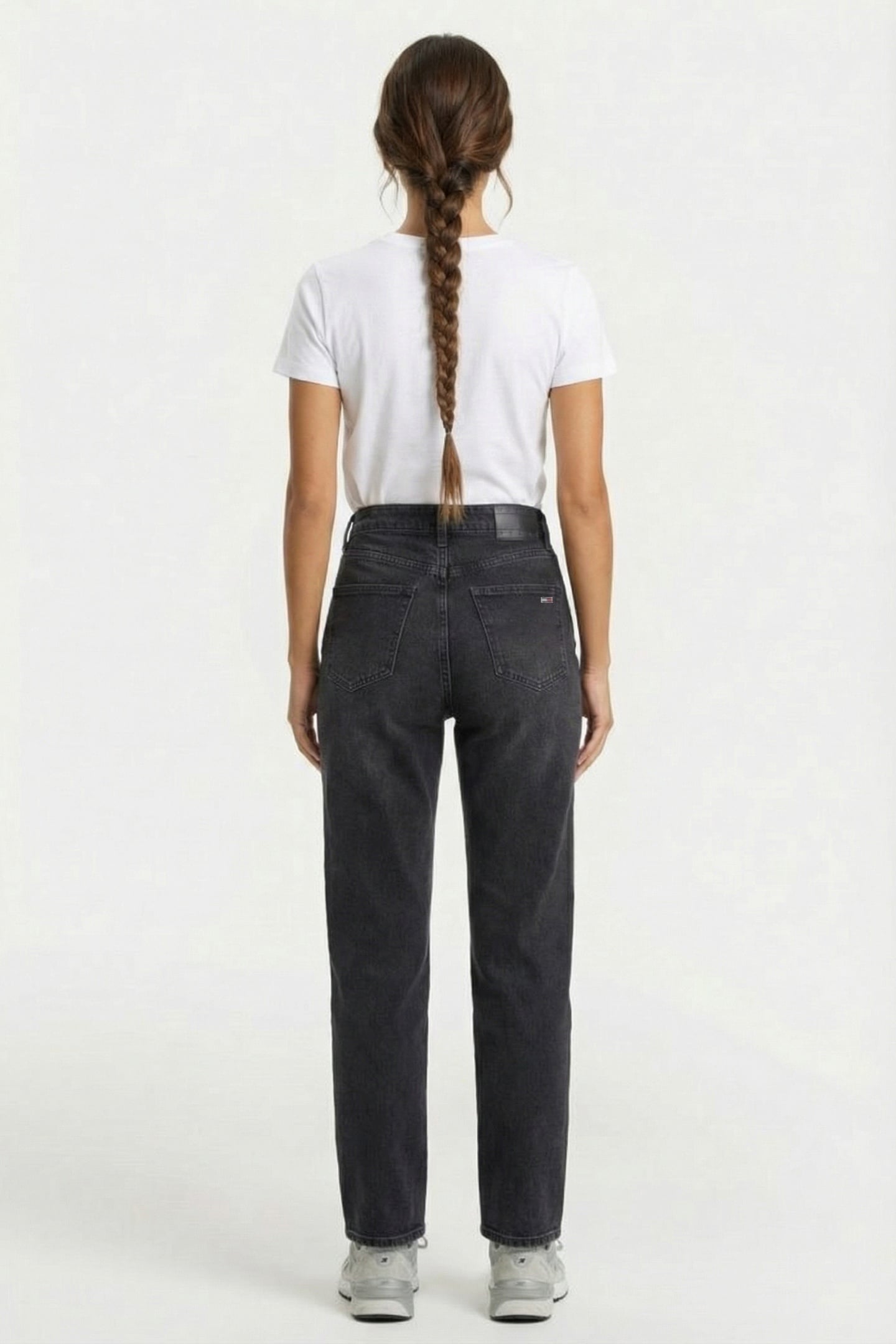LAYLA HIGH RISE SLIM STRAIGHT JEANS DENIM BLACK 2