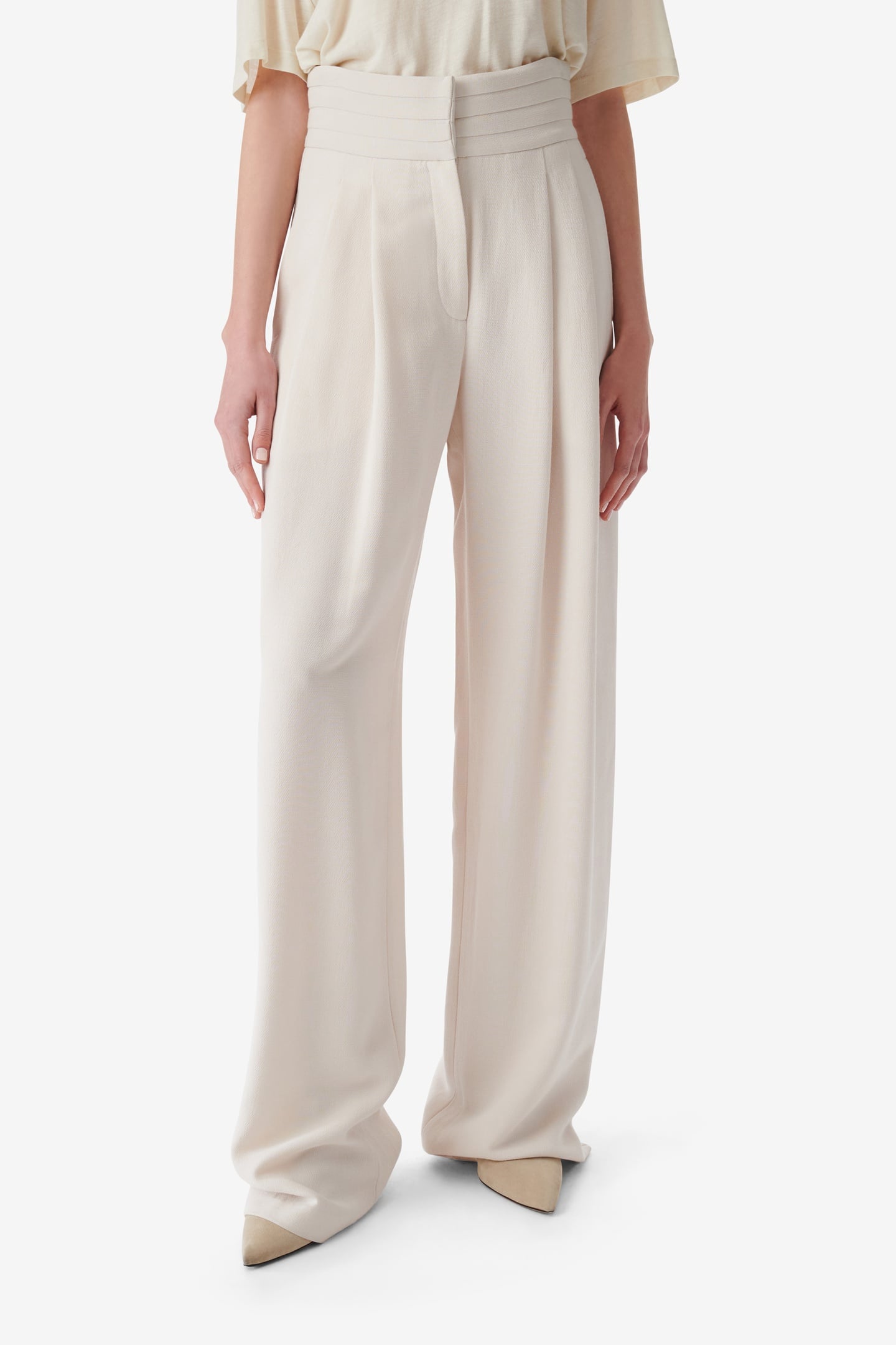 JEON TROUSER ECRU 2