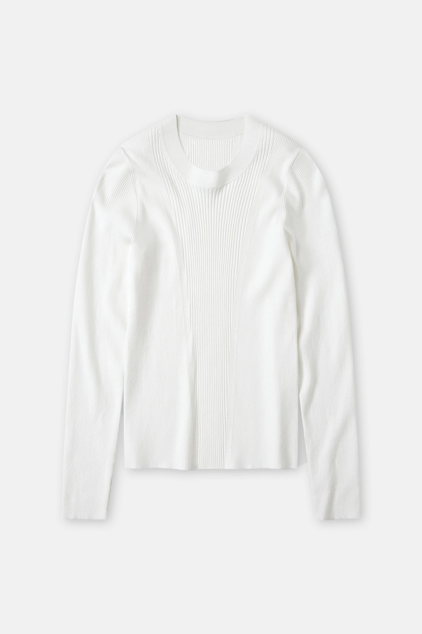CREW NECK LONG SLEEVE KNITS IVORY 4