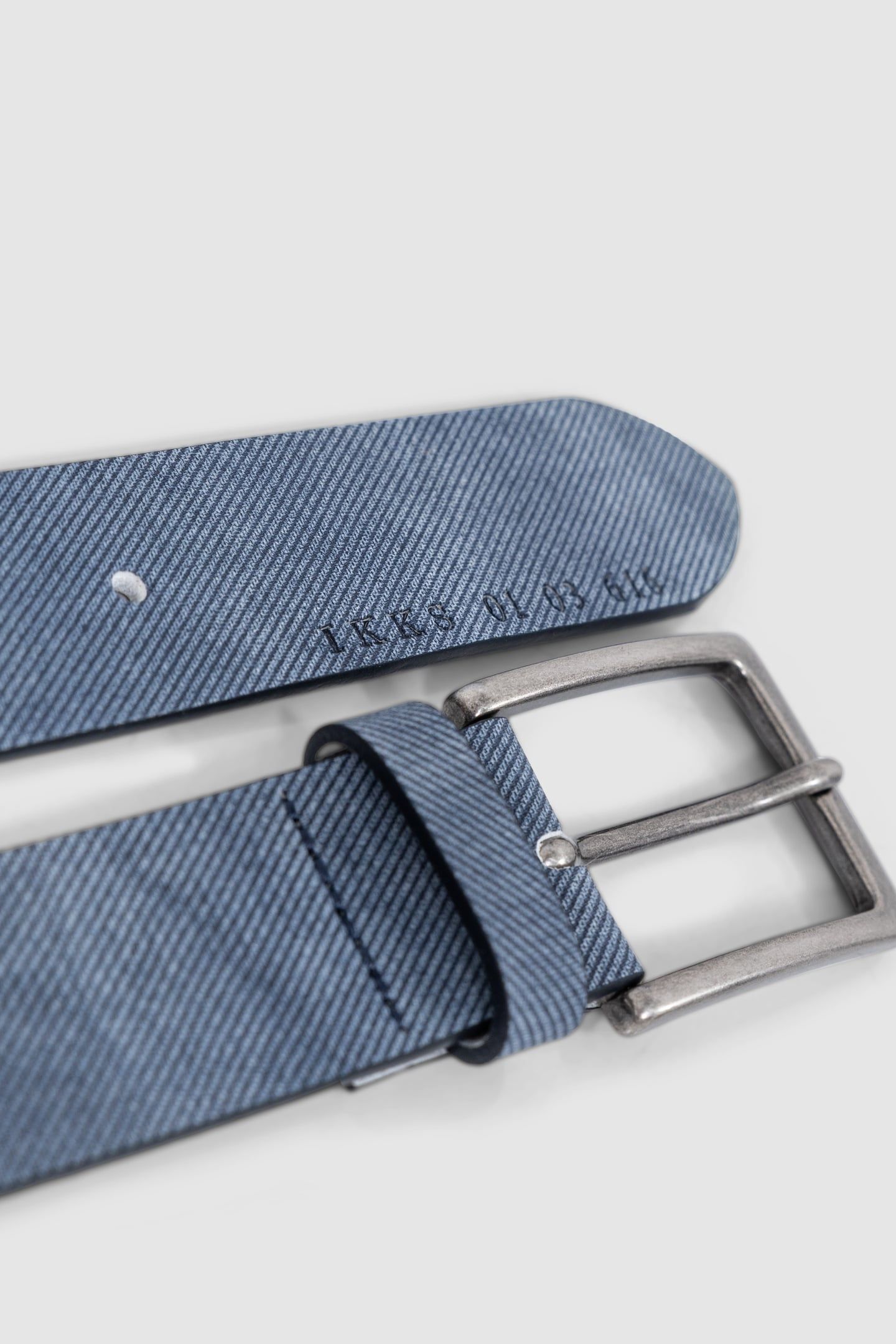 NAVY LEATHER BELT 2