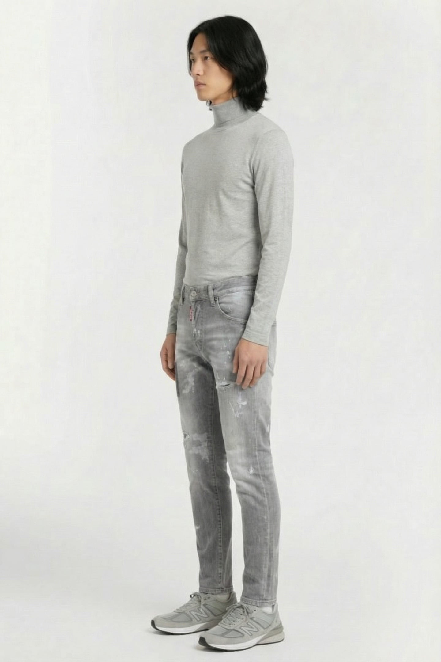 JEANS 5 POCKETS GREY 3