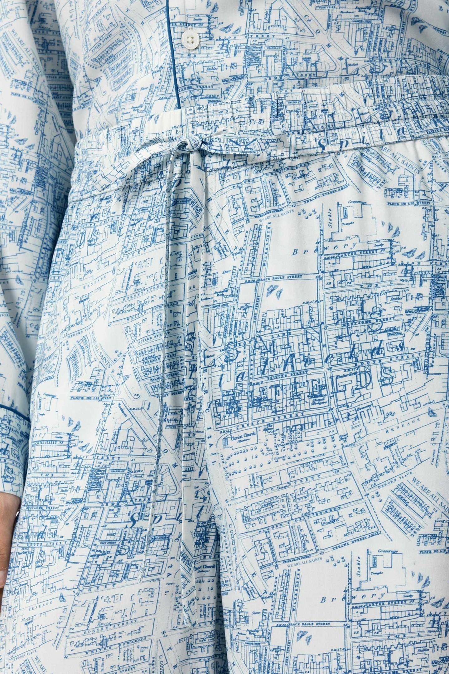 MAUDE PJ SET MAP BLUE 7