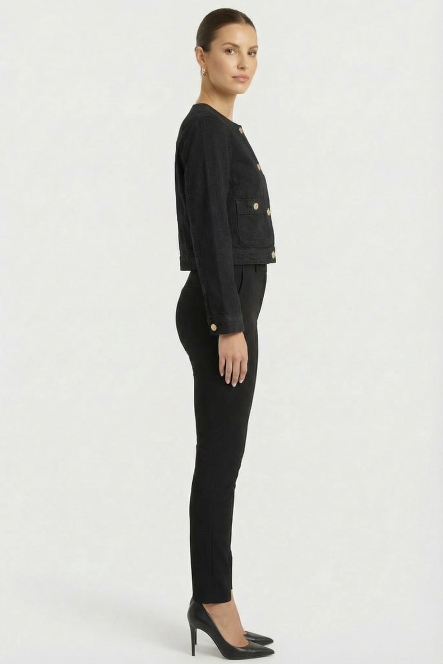 DENIM LADY JACKET BLACK 3