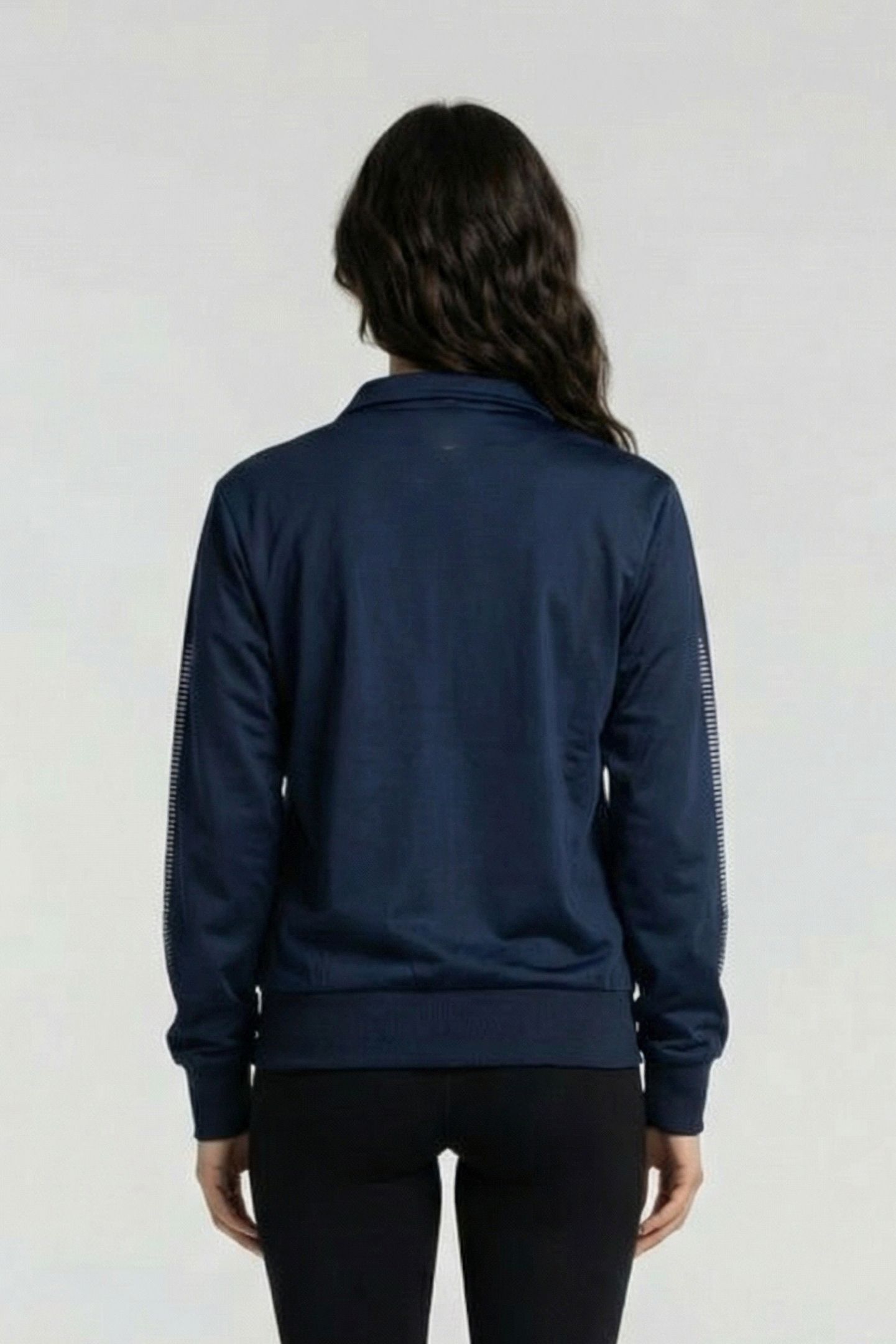 UNISEX TL KNITTED POLY JACKET NAVY 3