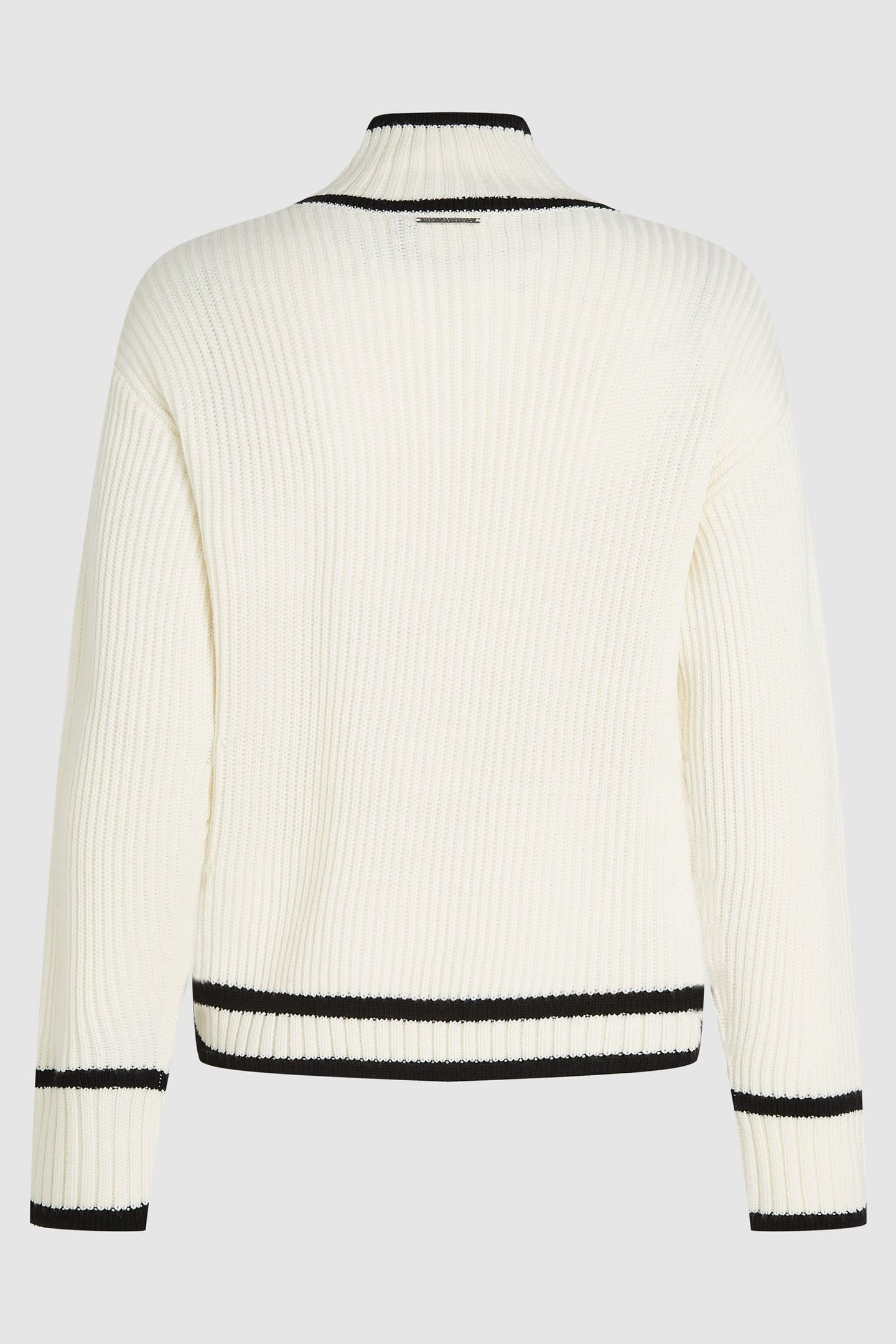 WHITE SOUTACHE AUTOGRAPH KNIT 5