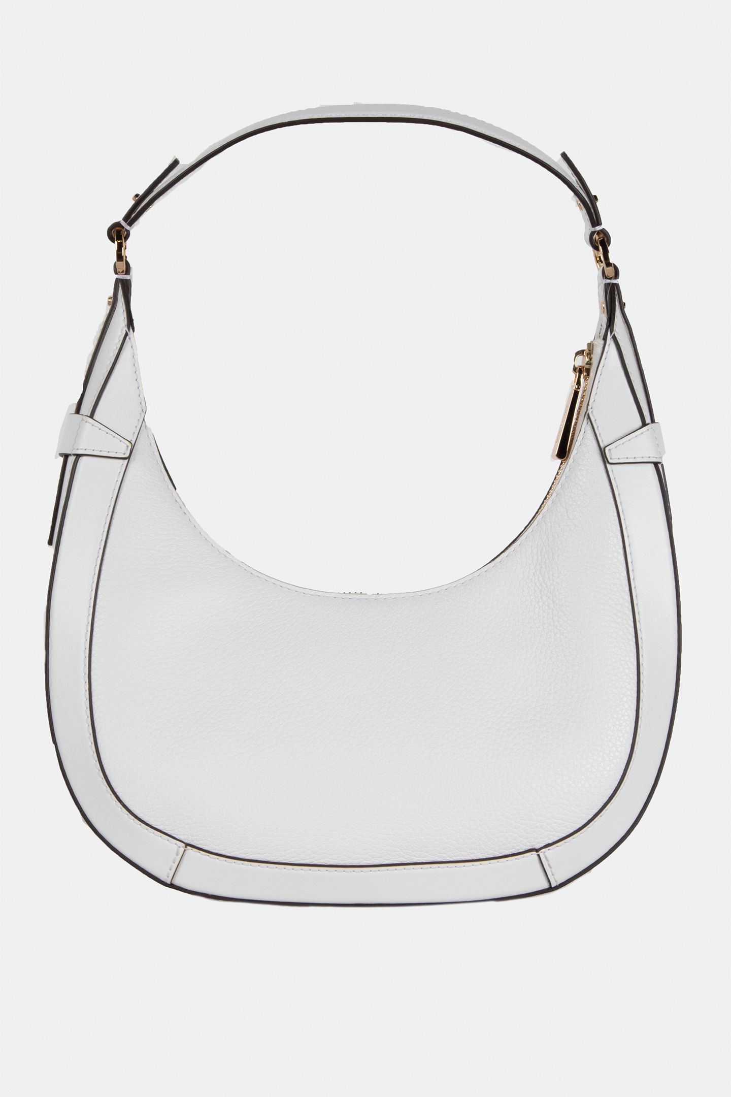 SMALL CRESCENT SHOULDER BAG OPTIC WHITE 4
