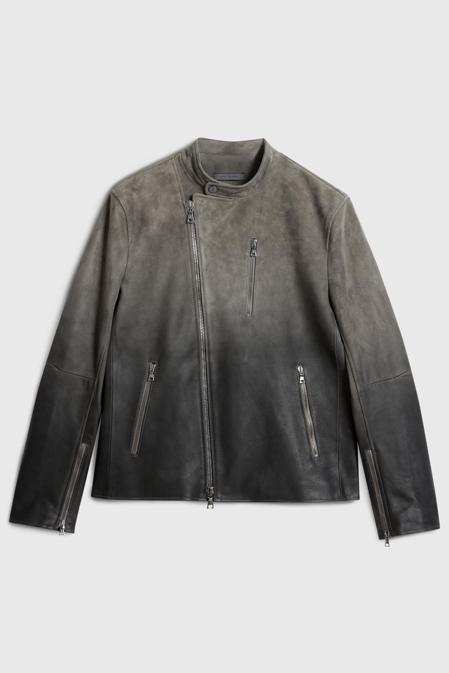 ASYMMETRICAL JACKET WITH MULTI ZIPPER PO ASH 2