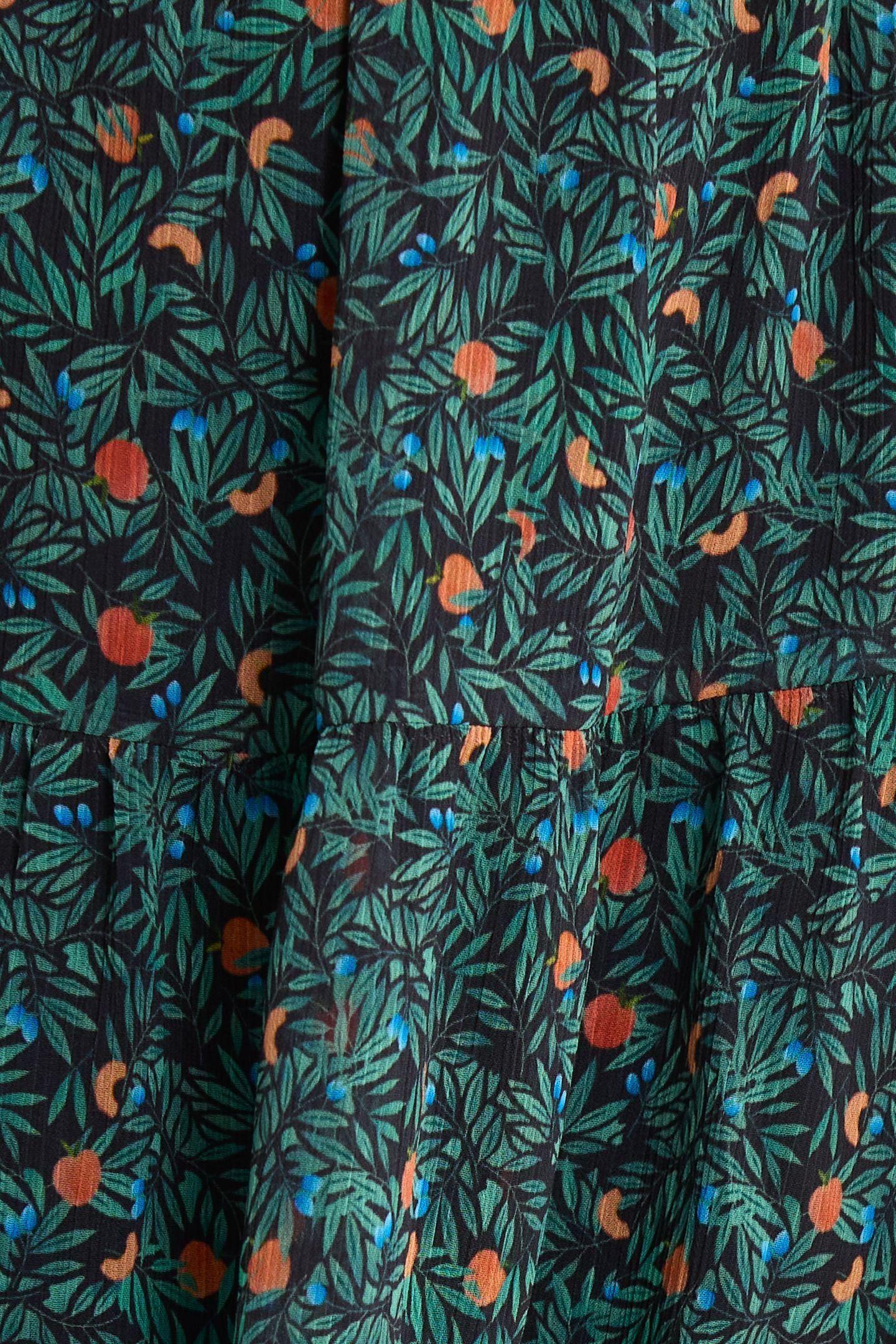 GREEN DRESS WITH SUMMER FRUIT PRINT GREEN 7
