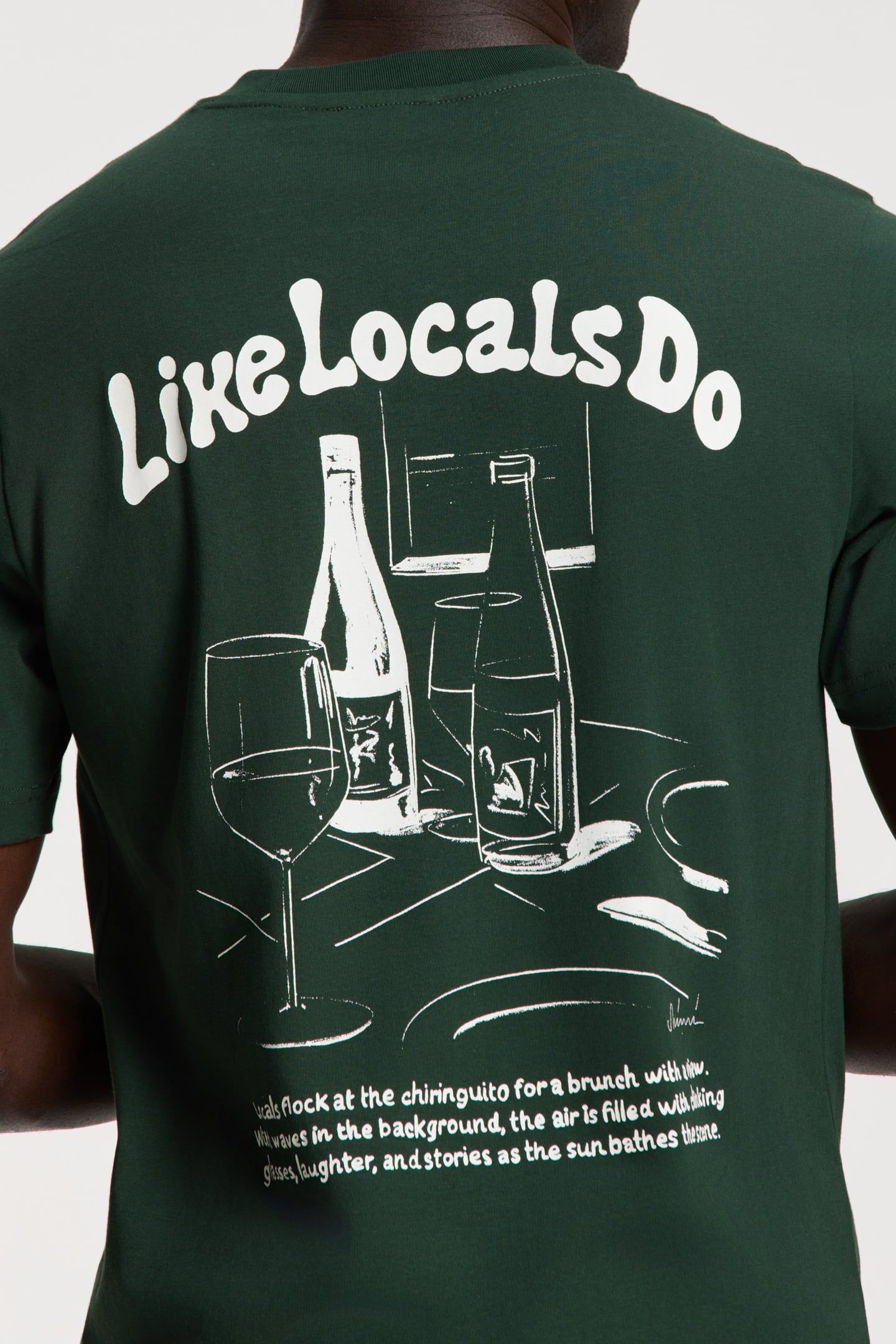 LIAM REGULAR T-SHIRT LIKE LOCALS DO GREEN LEAF 4