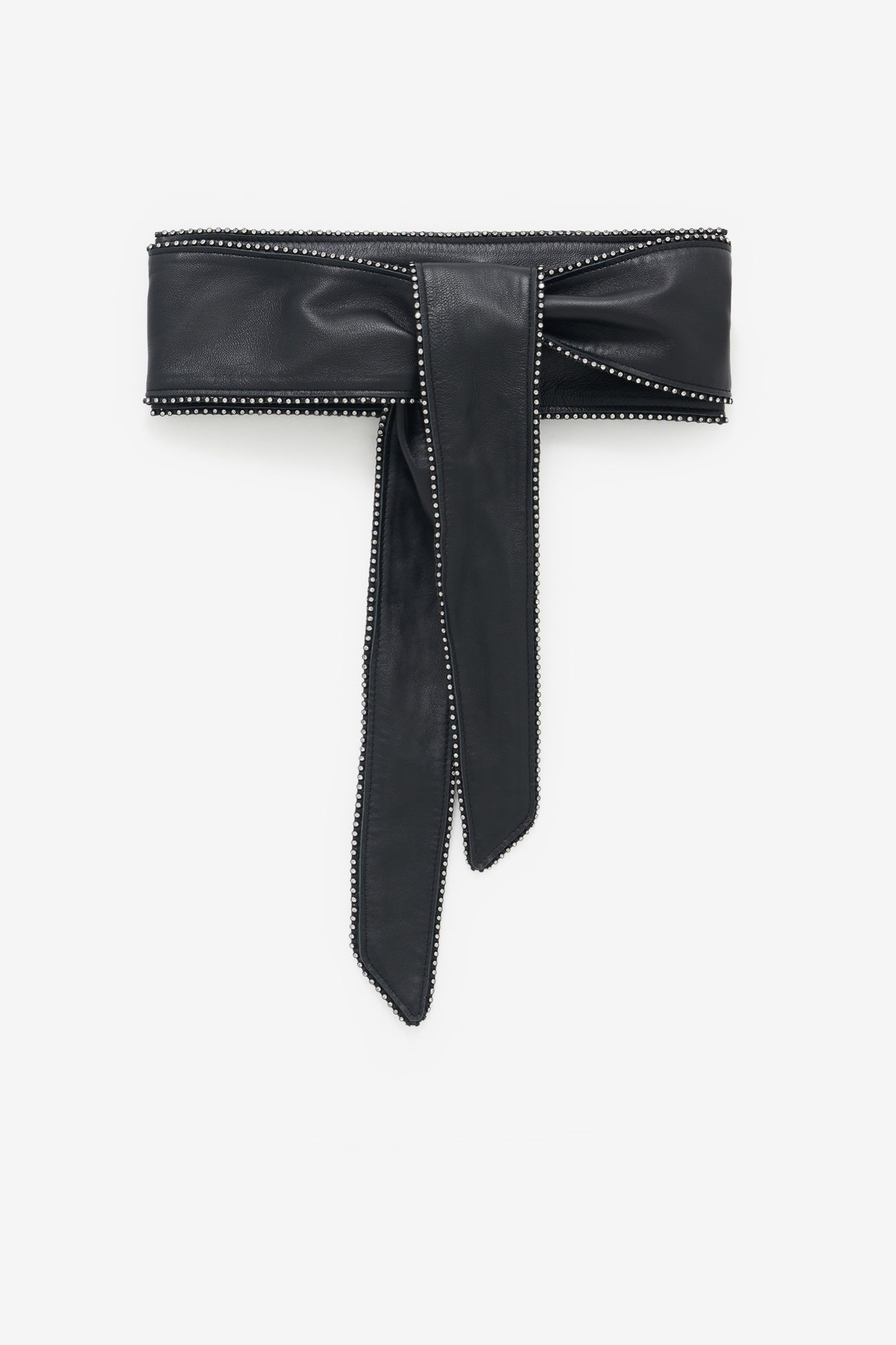 NERA CHAIN STRS OBI BELT BLACK / STRASS 1