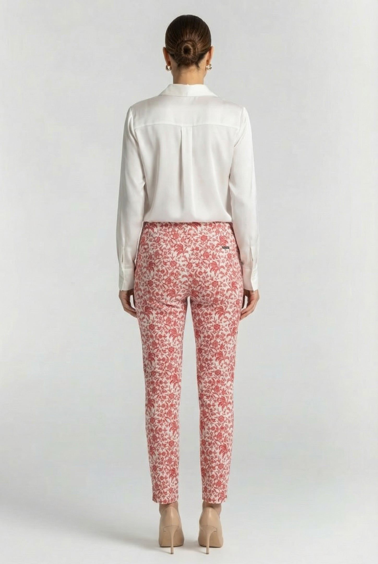 COTTON PANTS WITH PLEATS RED 2