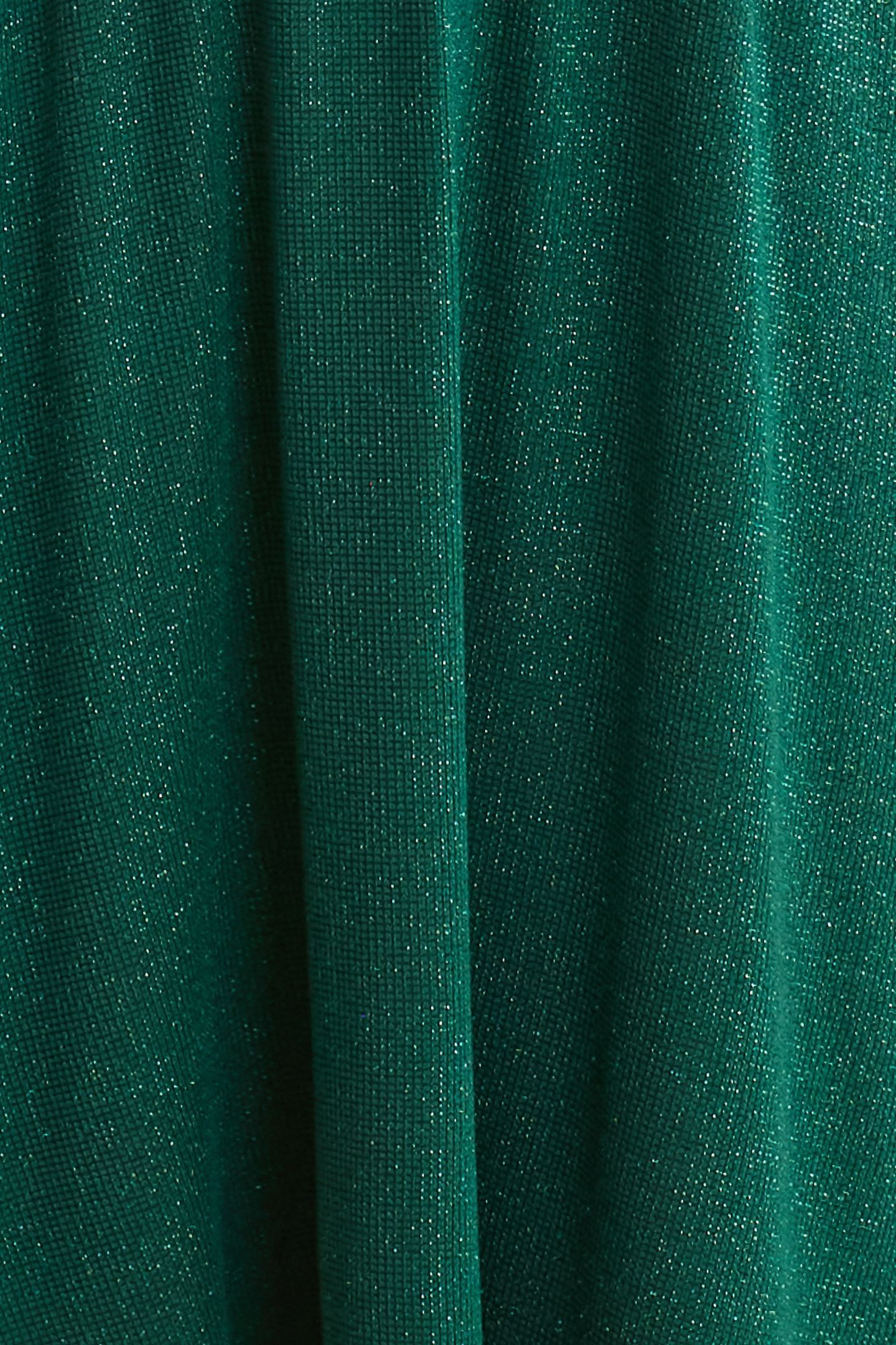 GREEN LUREX WAFFLE KNIT DRESS GREEN 7