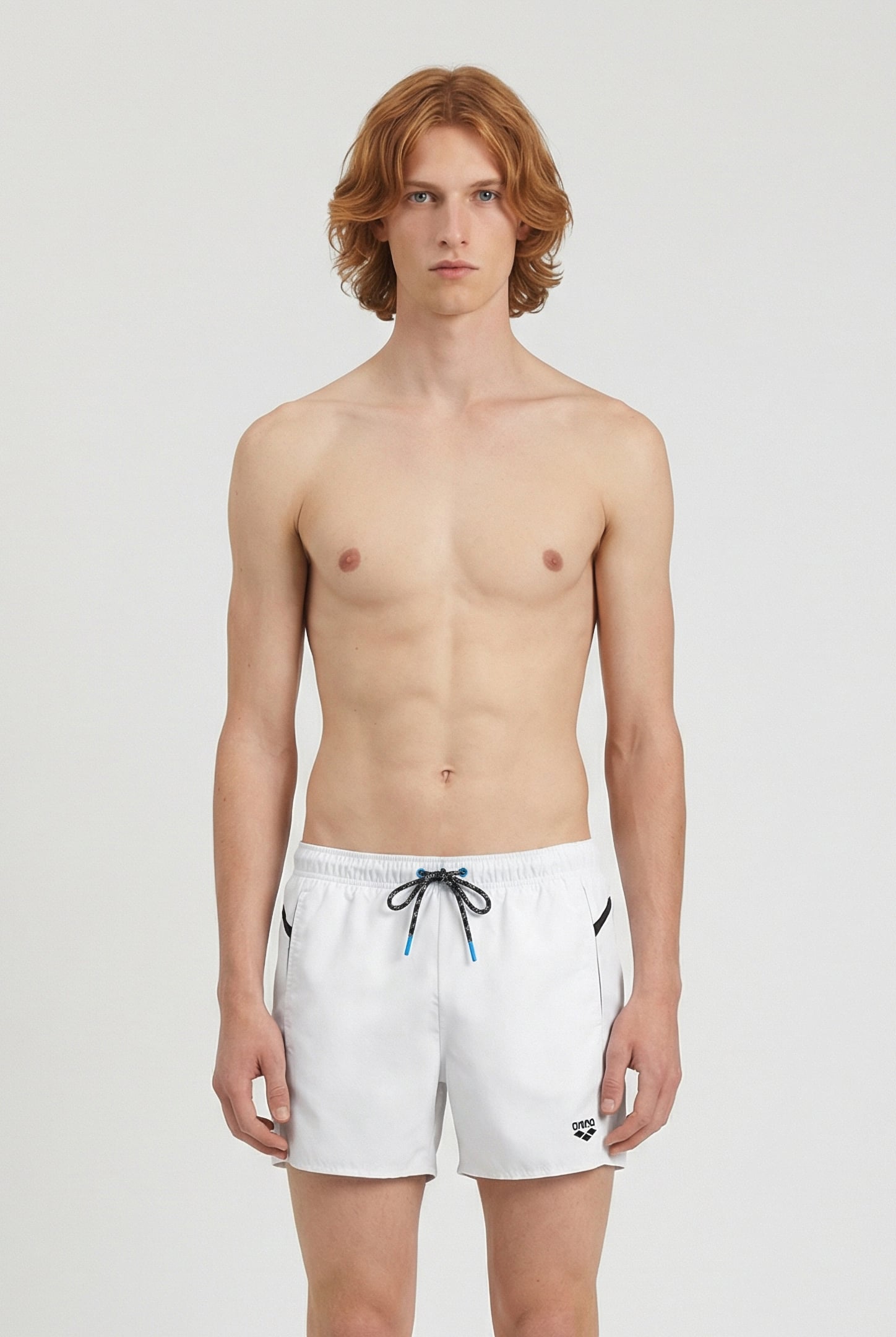 MEN'S ARENA PRO-FILE BEACH X-SHORT WHITE-NAVY 1