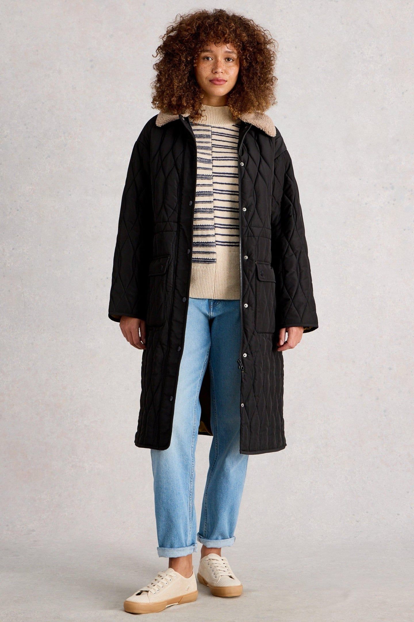 NOLAN QUILTED COAT PURE BLACK 1