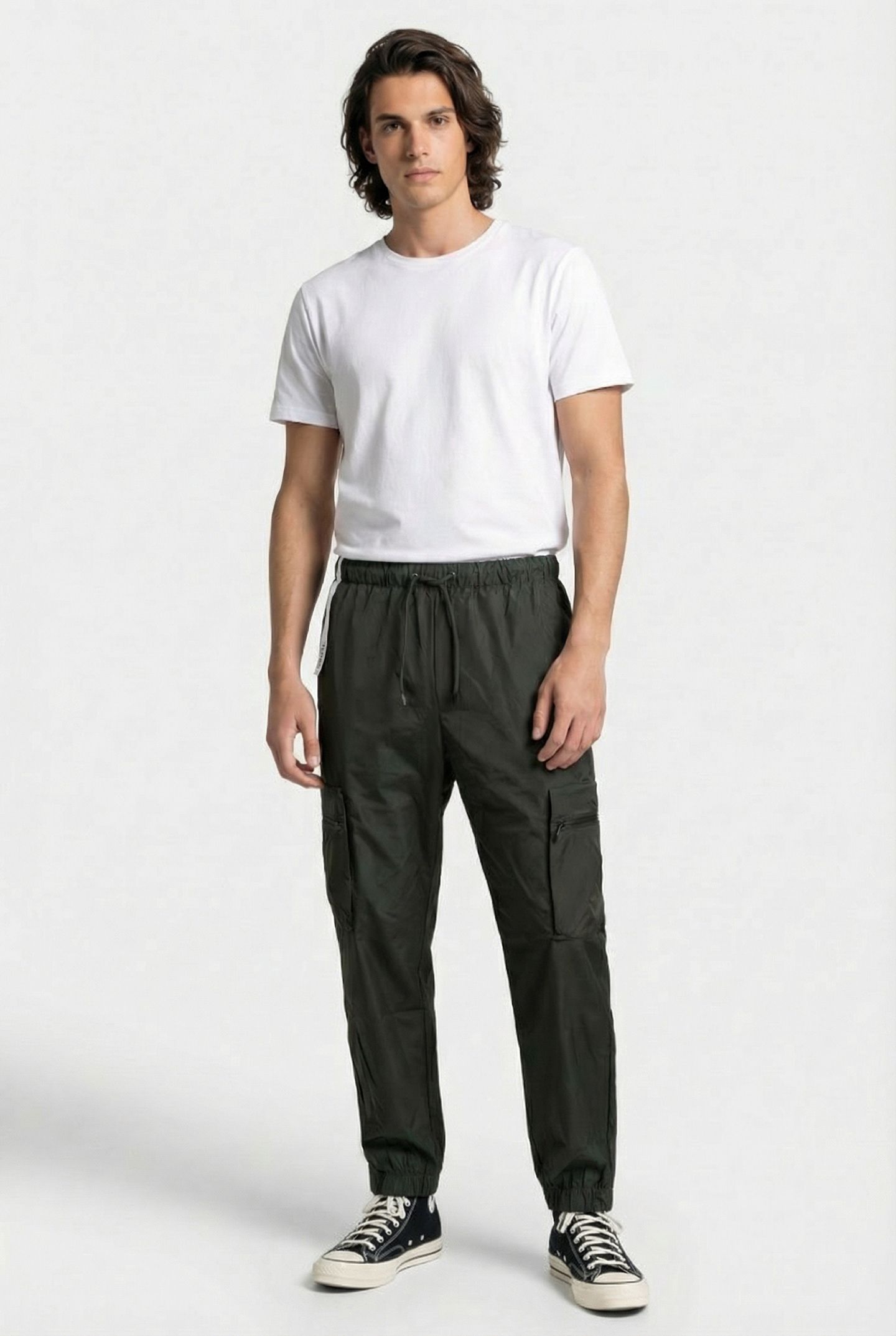 CARGO RAIN PANTS REGULAR W3 GREEN UNISEX 4