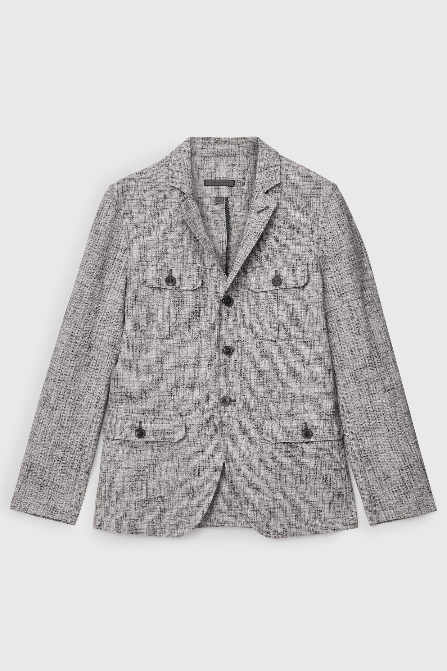 NOTCH LAPEL JACKET WITH FRONT PANEL AND HAZELNUT 2