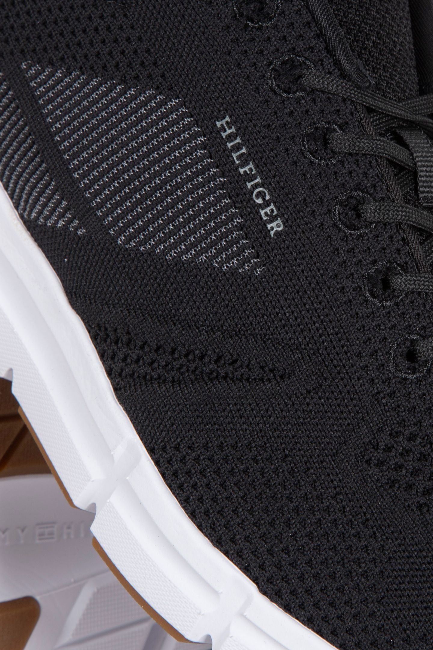MONOTYPE LOGO KNIT RUNNER TRAINERS BLACK 4