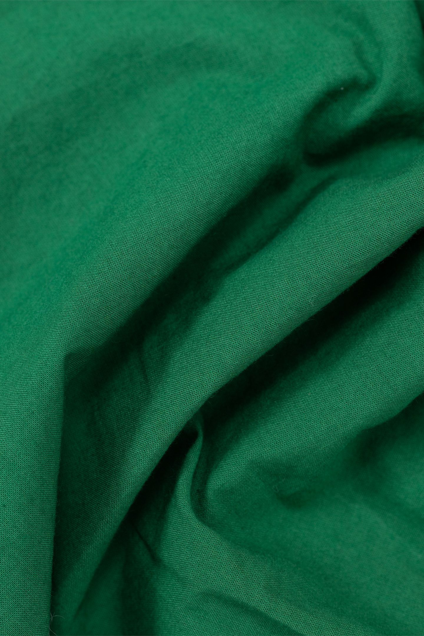 LOOSE-FITTING GREEN ORGANIC COTTON BLOUSE WITH EMBROIDERED N 6