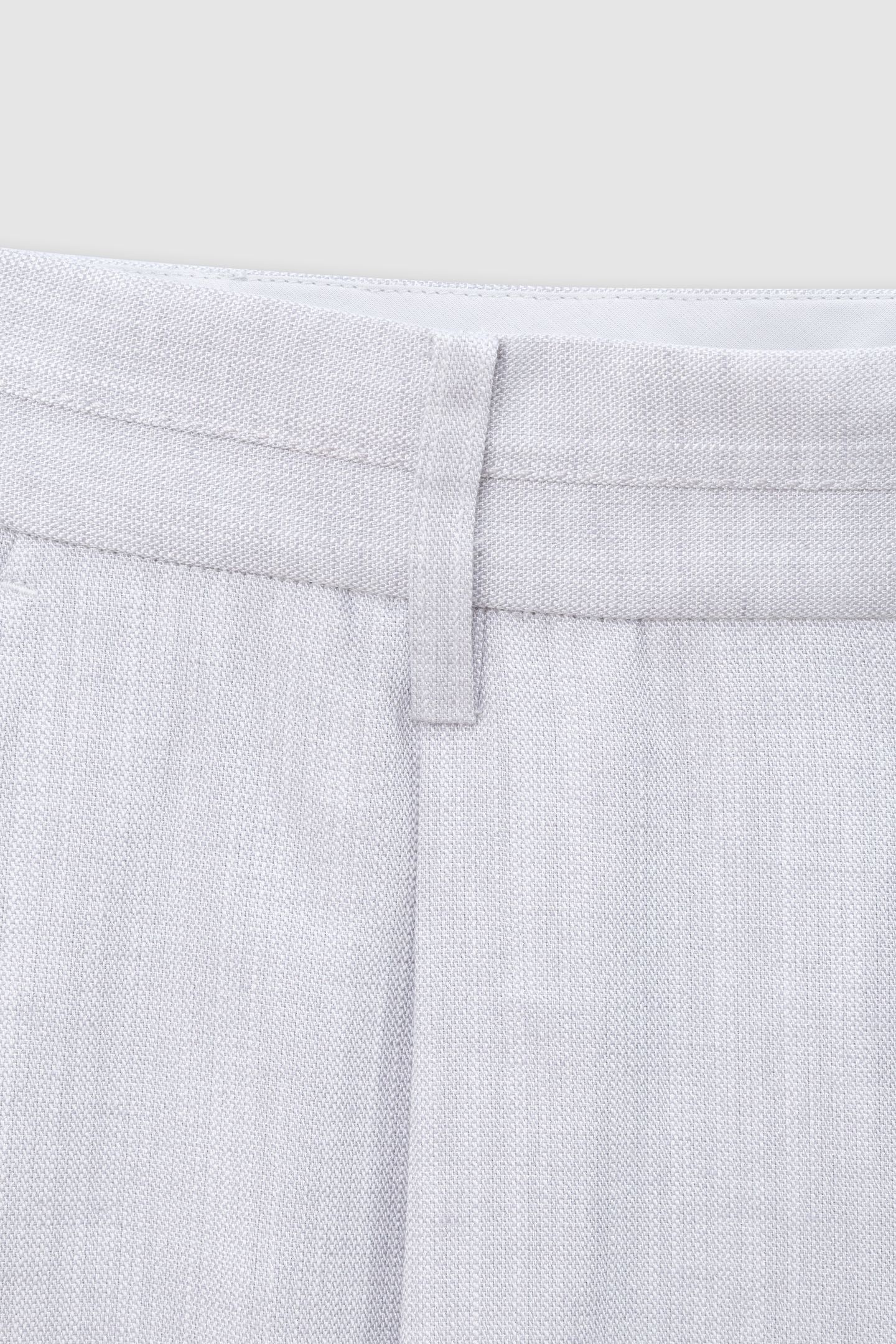 WIDE-LEG GRAY SEQUINED SUIT PANTS 7