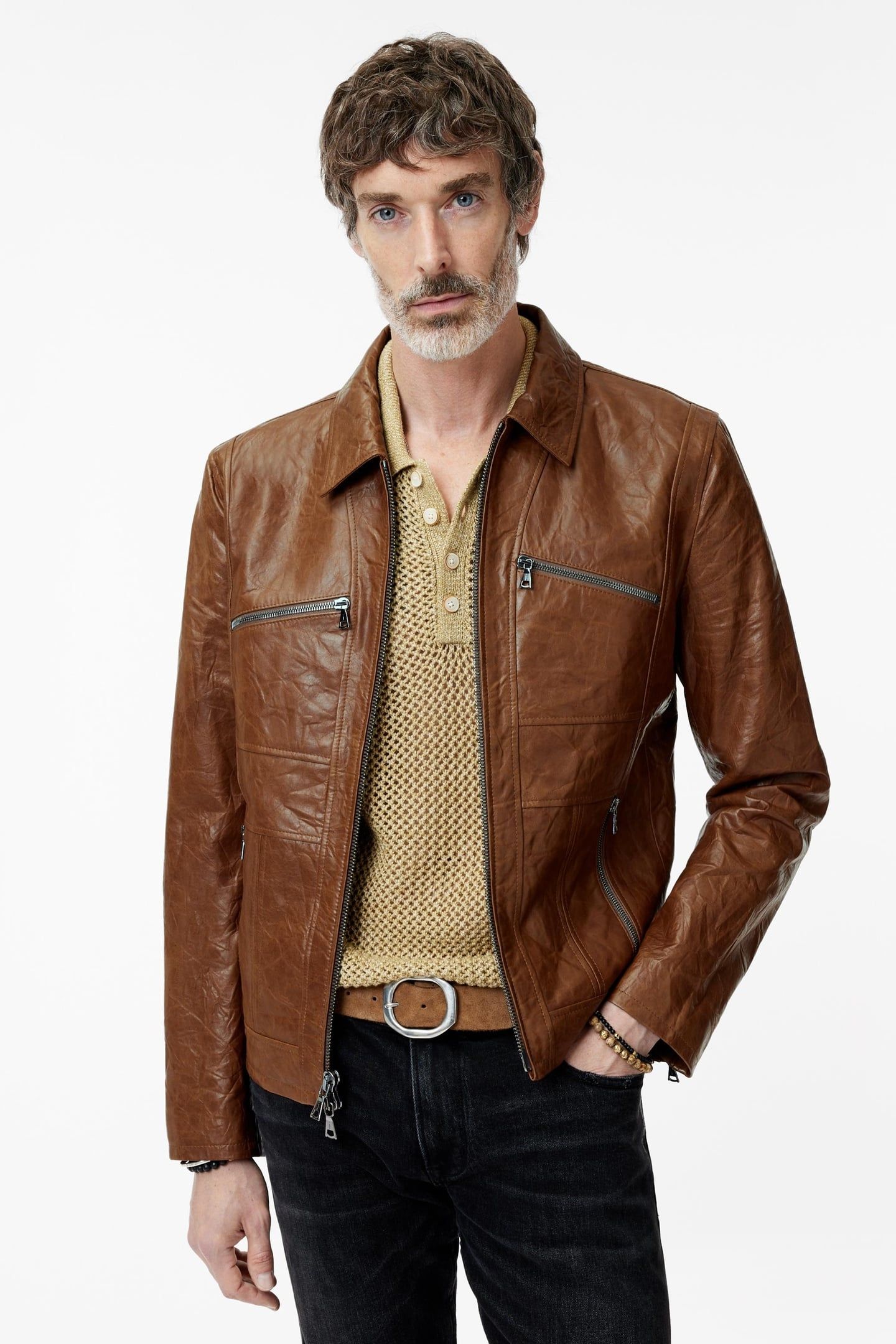 MULTI SEAM DETAIL WITH ZIPPER POCKETS HAZELNUT 1