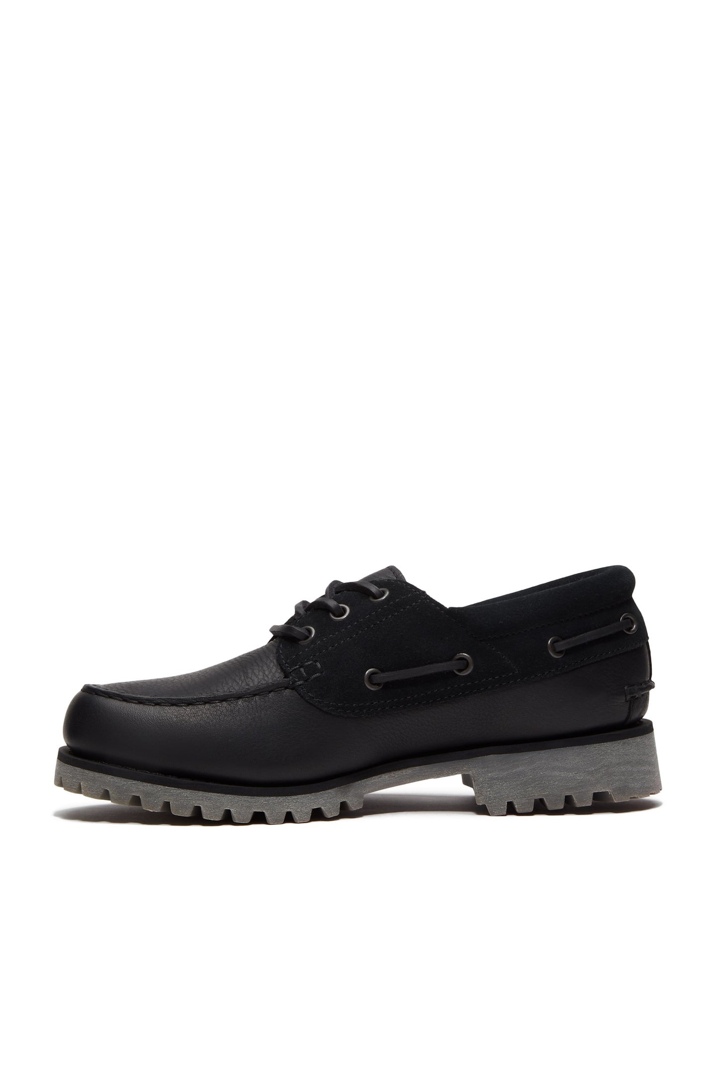 AUTHENTIC BOAT SHOE BLACK FULL GRAIN W BLACK 8