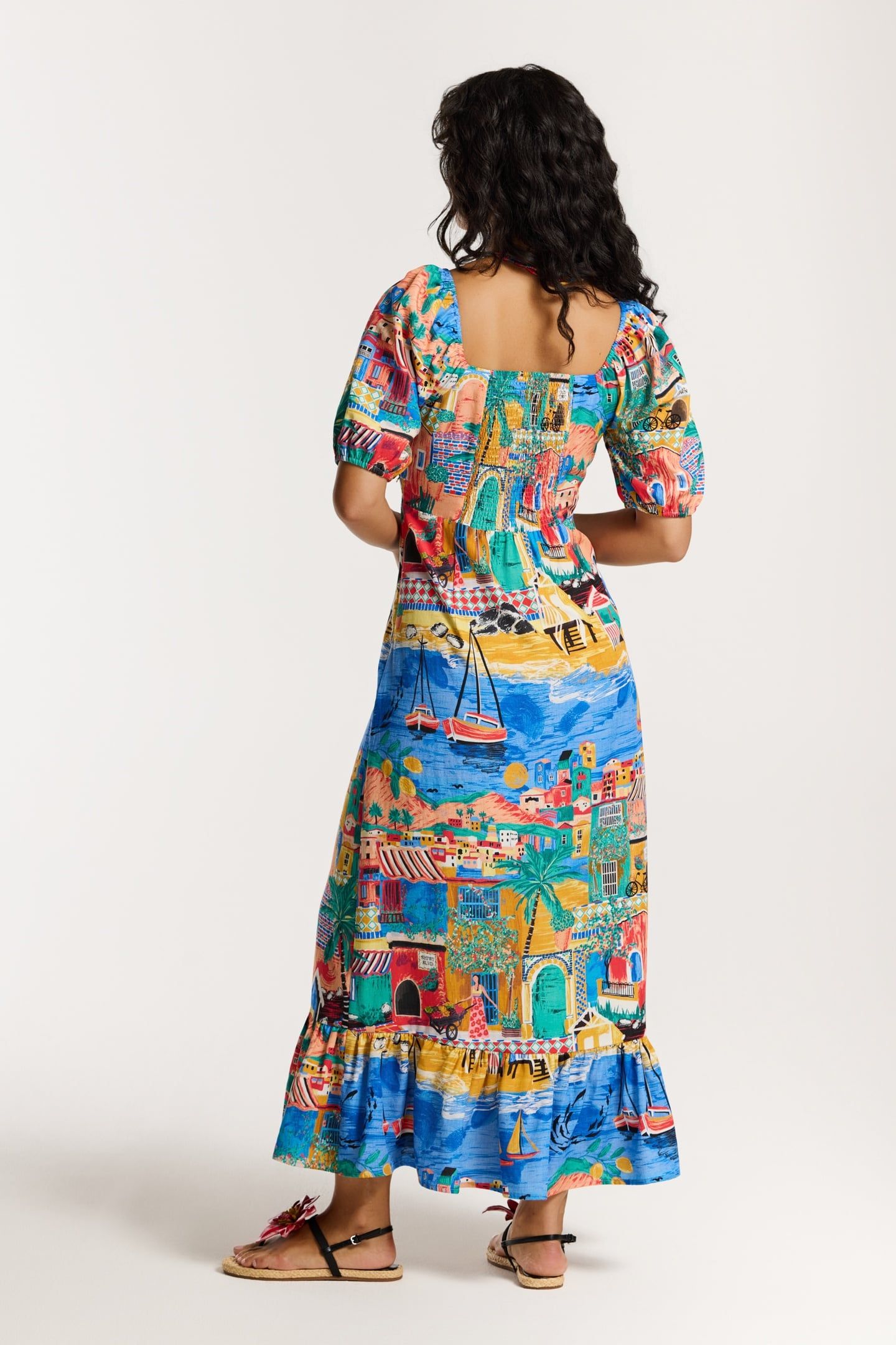 JESS DRESS SHIWI ISLAND MULTI BRIGHT SHIWI ISLAND 4