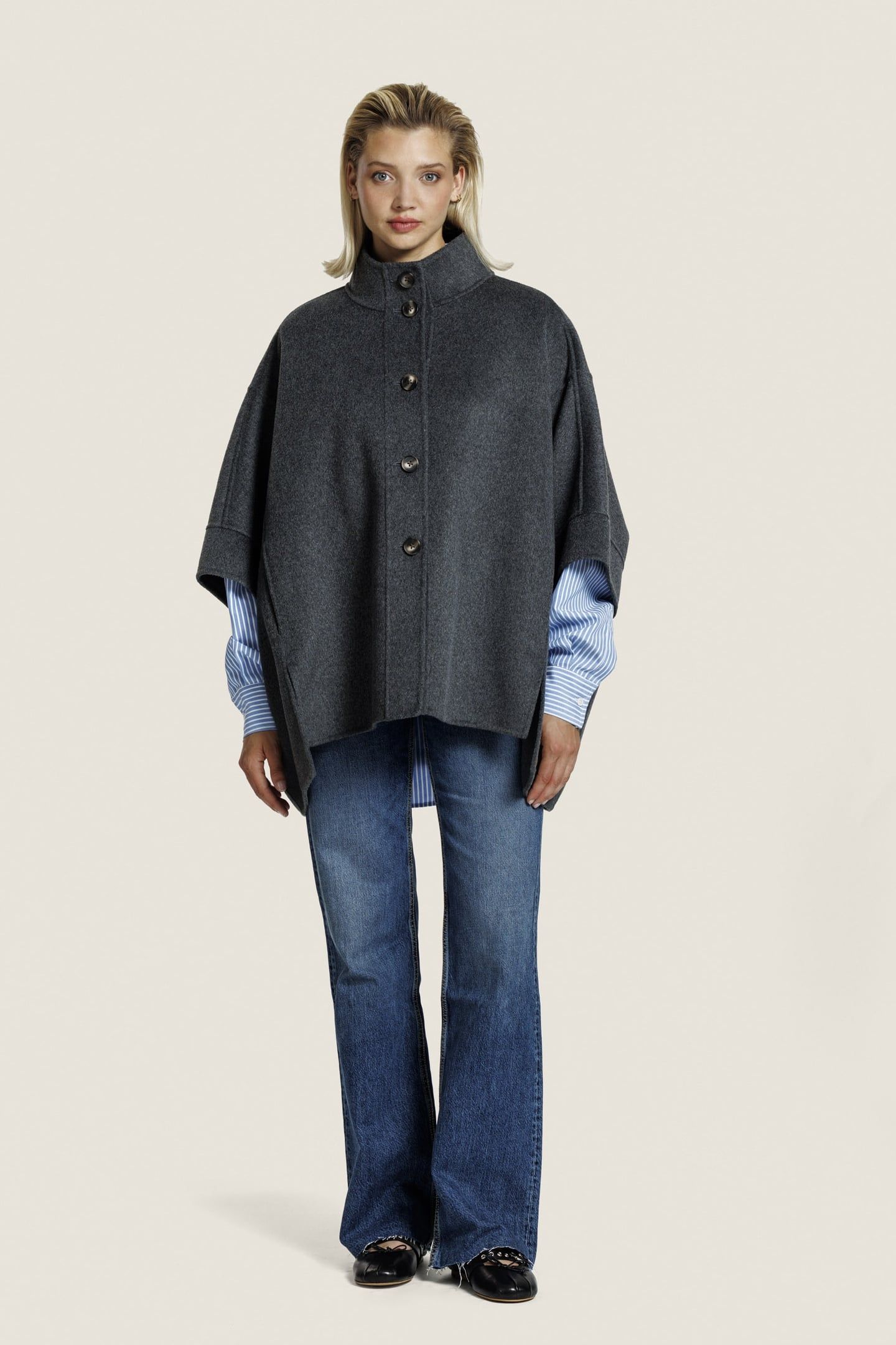 IVY WOOL JACKET D. GREY MELANGE 2