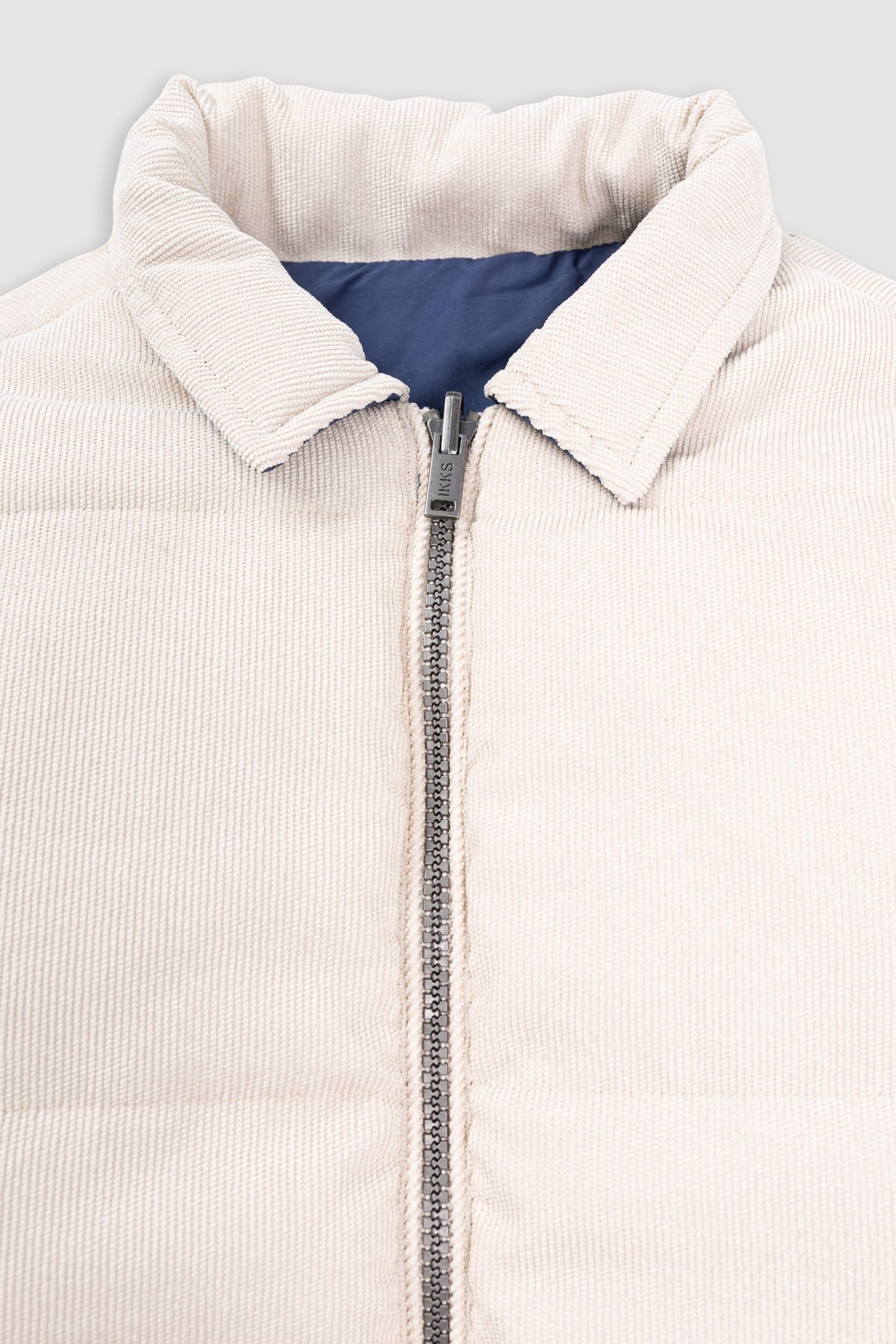 REVERSIBLE BLUE AND ECRU PADDED JACKET 5
