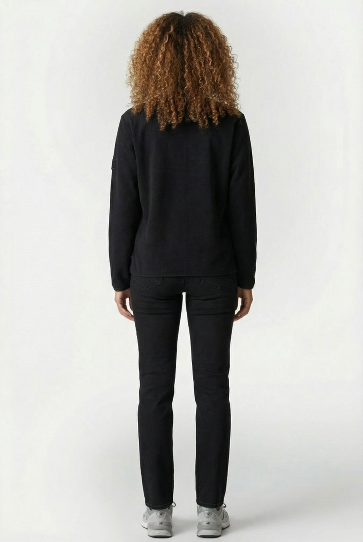 FLEECE CREW NECK T1 BLACK UNISEX 3