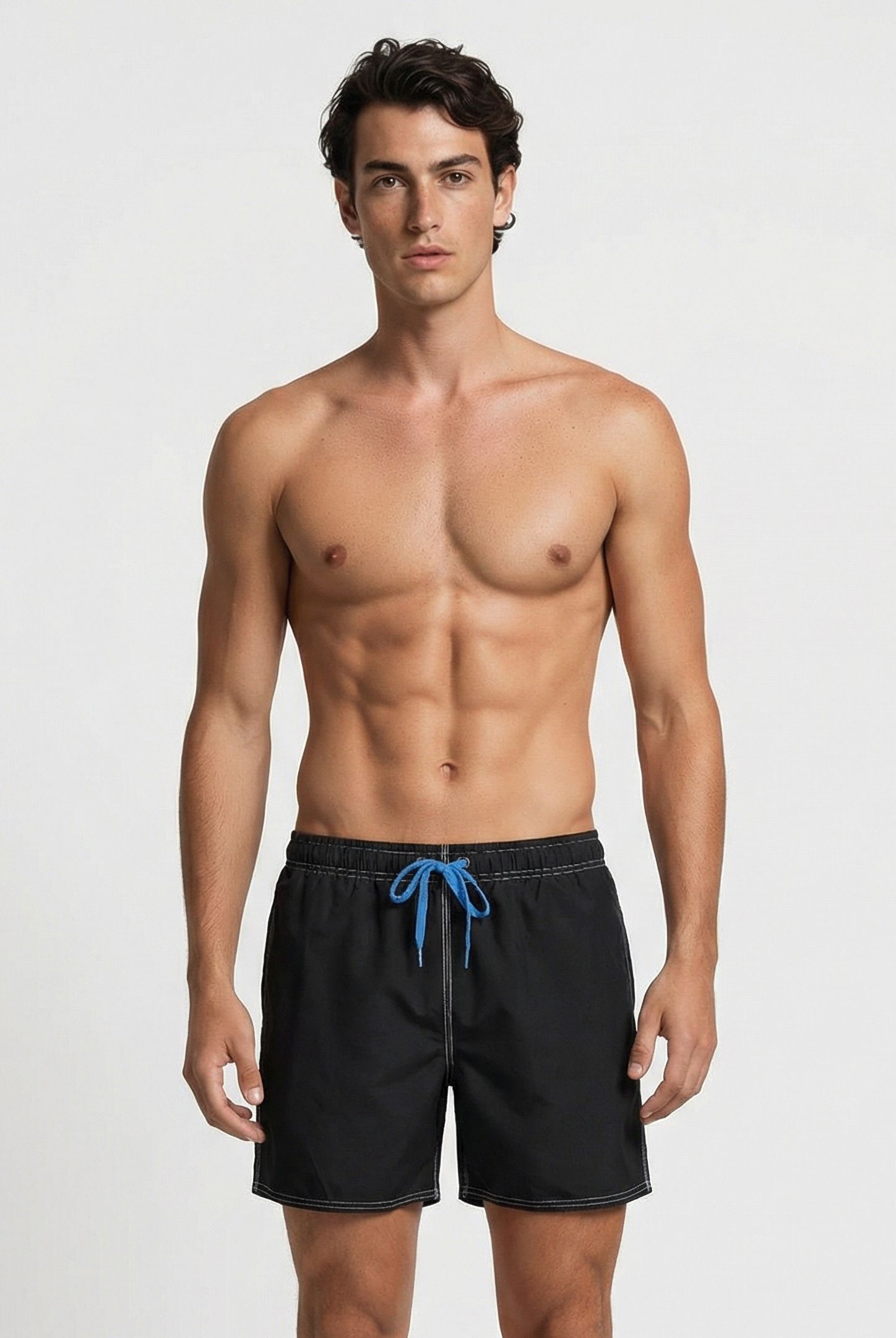 FUNDAMENTALS SOLID BOXER BLACK-WHITE 1