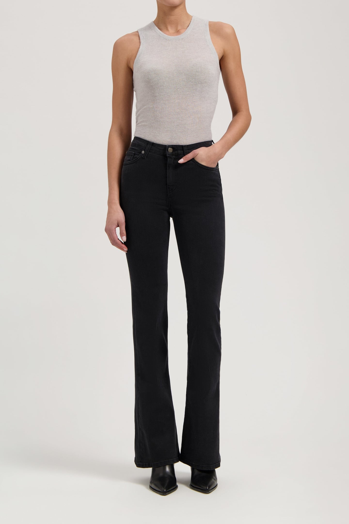 ISY HIGH FLARED STONE BLACK 2