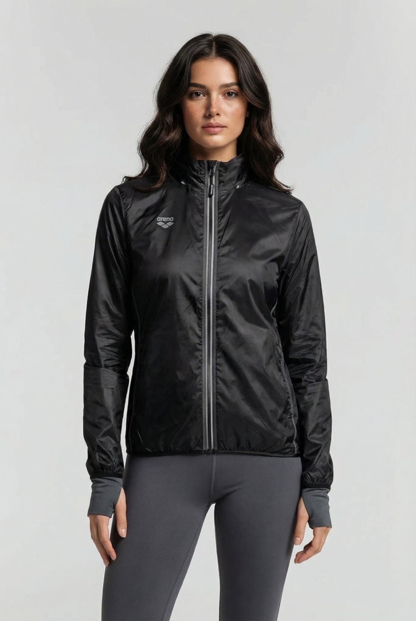 W WINDBREAKER BLACK-SILVER 1