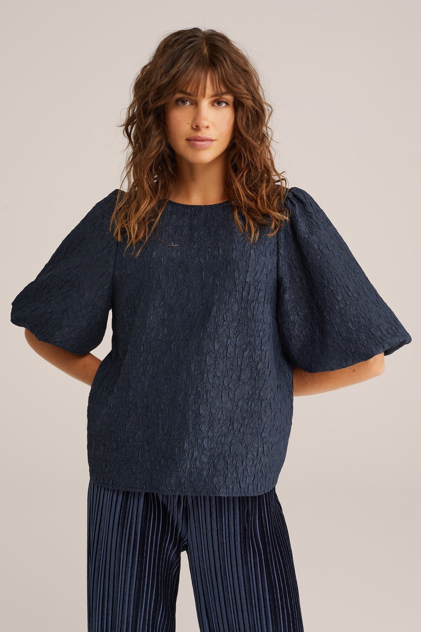 BLOUSE DARK BLUE 1