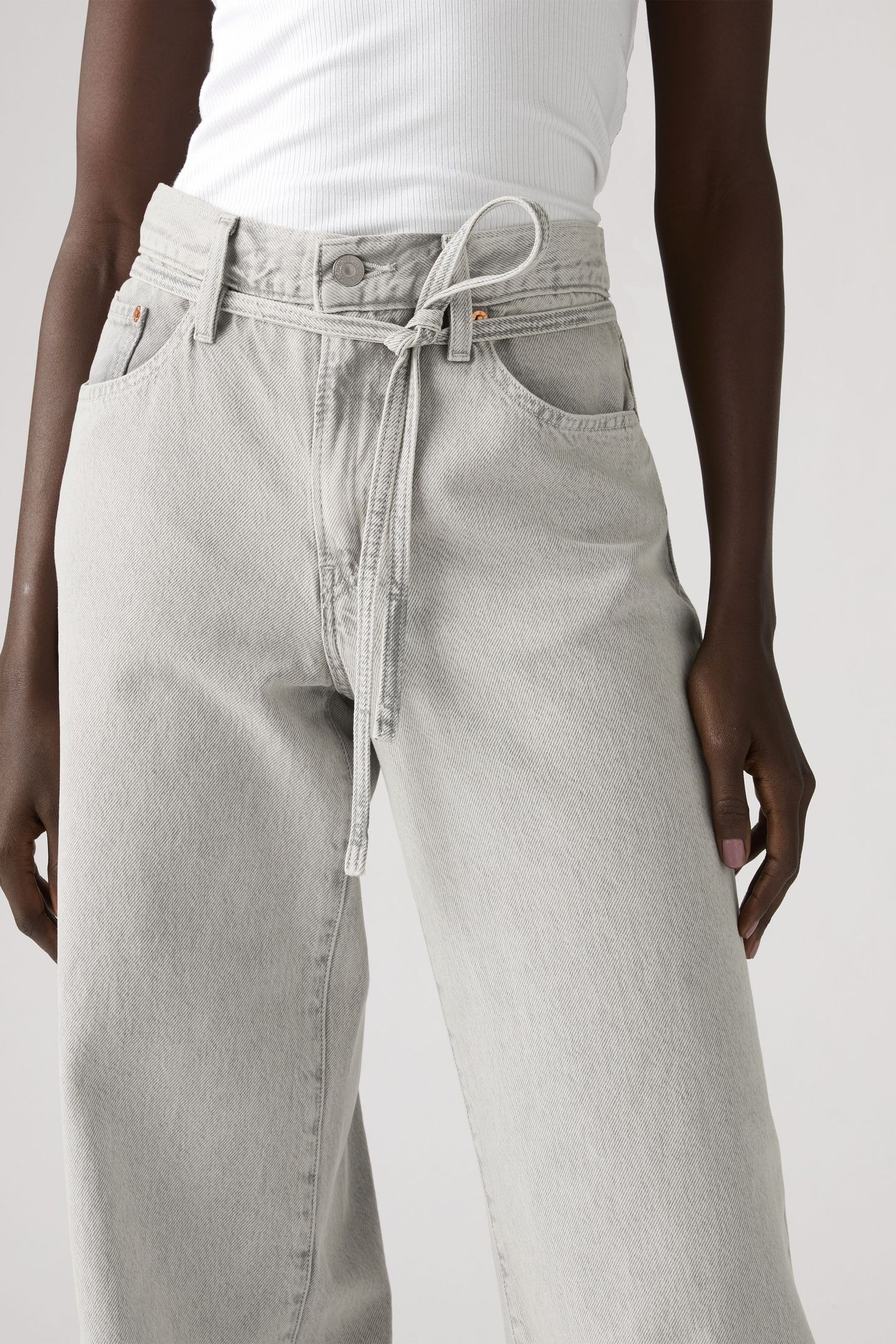 XL STRAIGHT LIGHTWEIGHT JEANS GREY 2